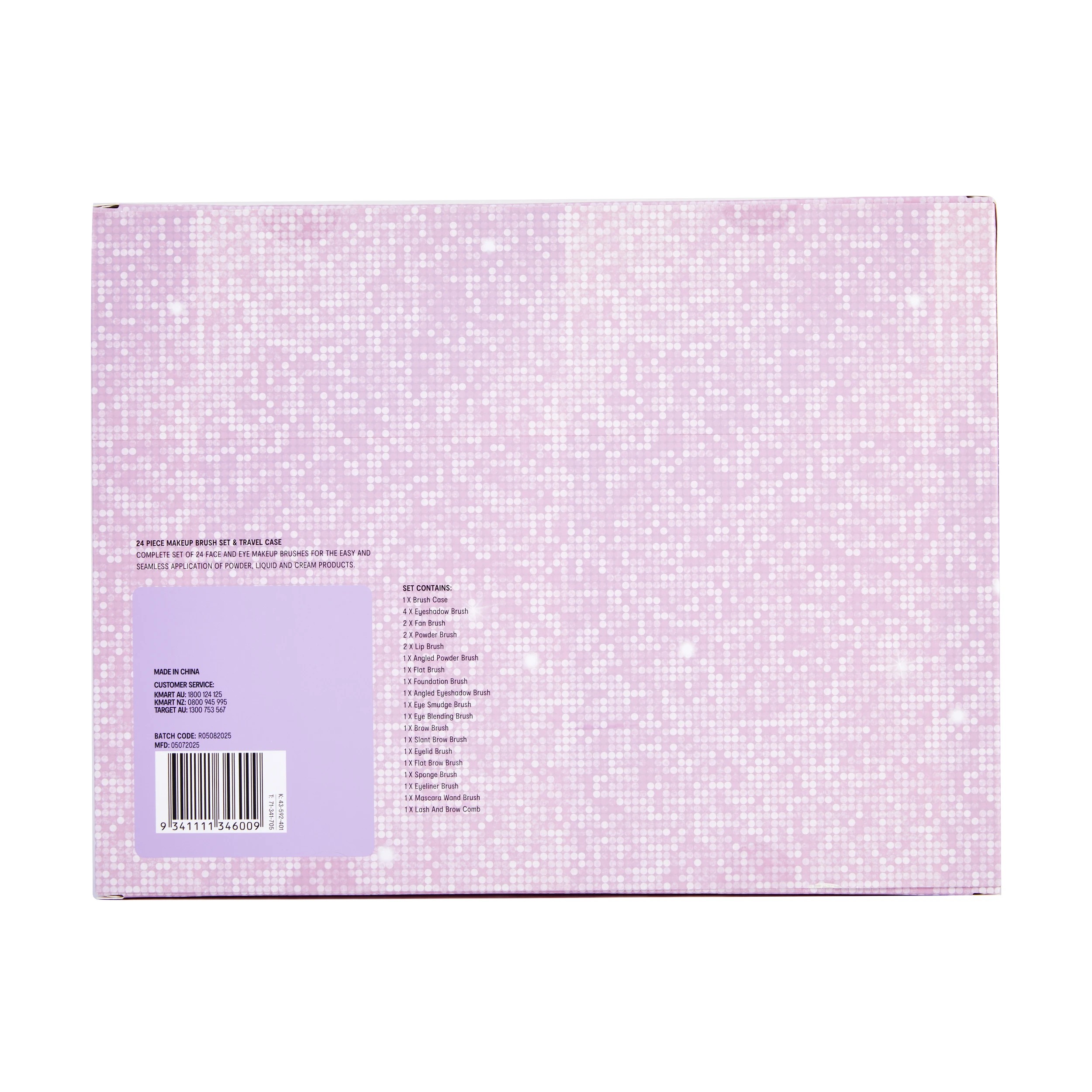 7 OXX Cosmetics 25 Piece Disco Glam Ultimate Glam Makeup Brush Set, 7 of 7