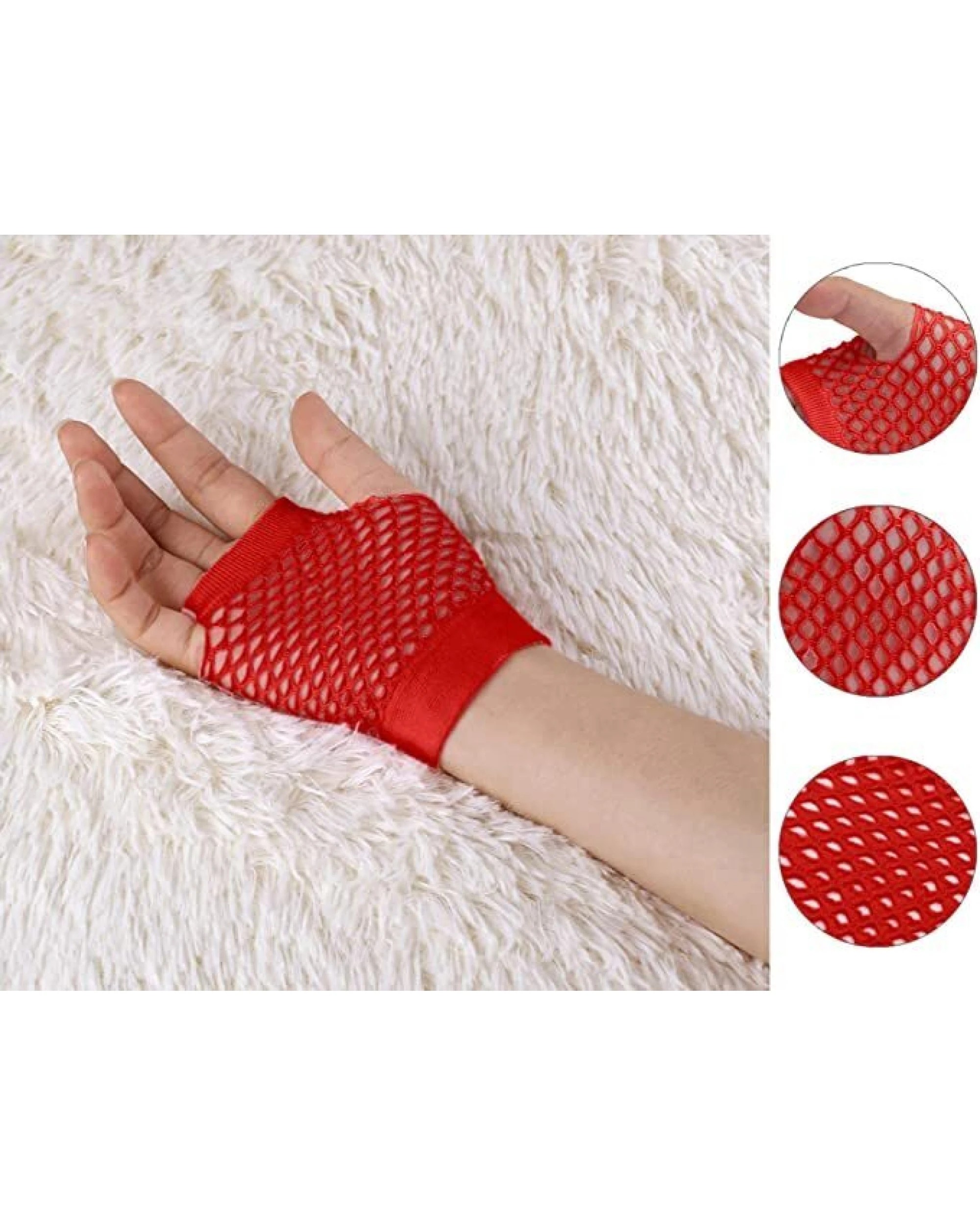4 BR Costumes Fingerless Fishnet Gloves for Costume Parties and Dance, 4 of 4