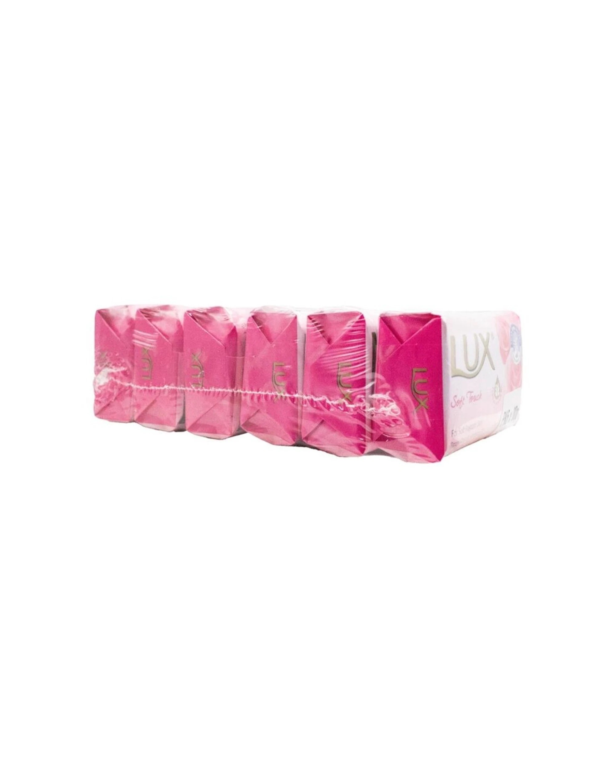 4 Lux 8 x 6pc Soft Touch Soap Bars 80g Floral Scent French Rose Almond Oil - Pink, 4 of 4
