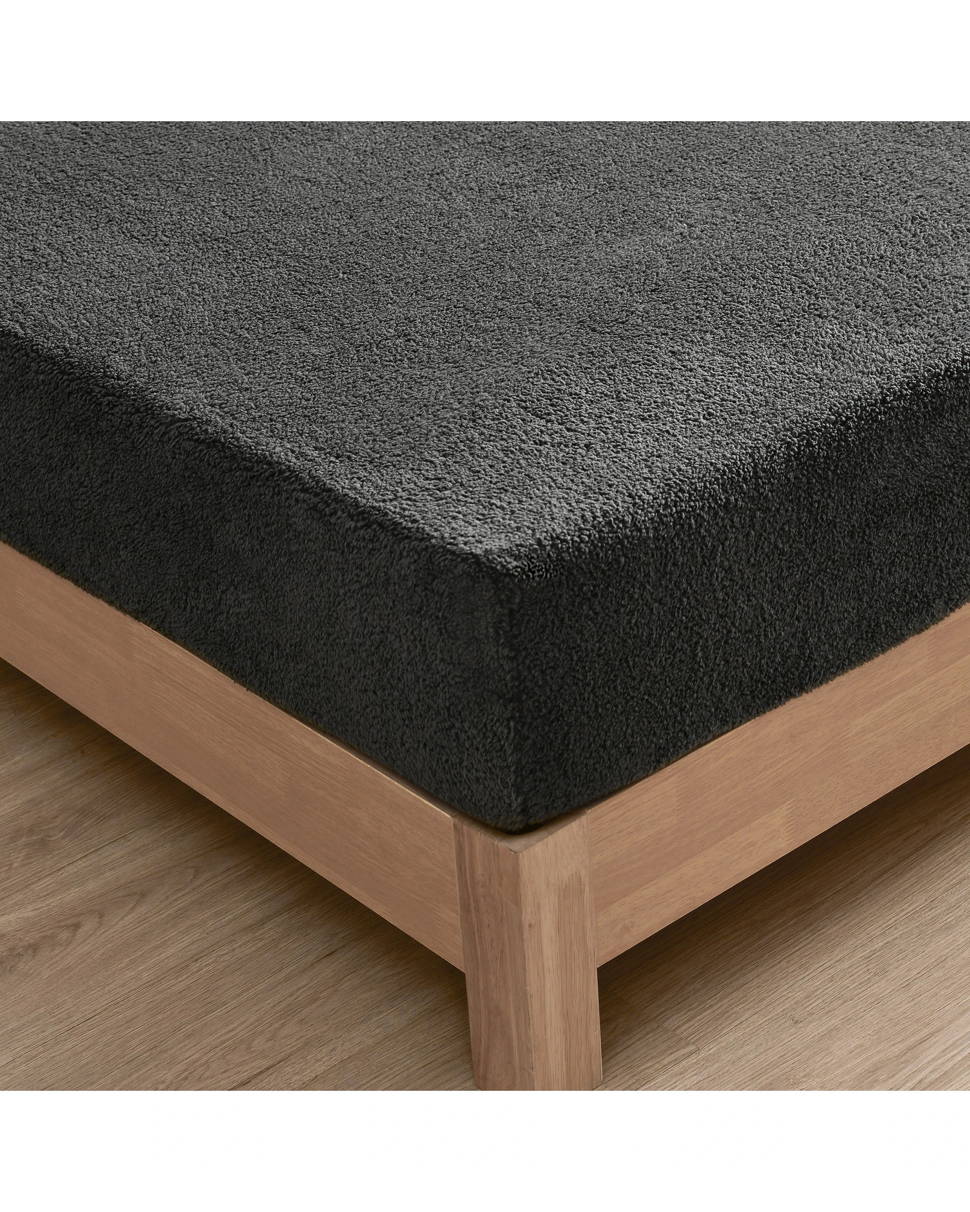 5 Dreamaker Jasper Teddy Fleece Combo Fitted Sheet Set - King Bed - Charcoal, 5 of 7