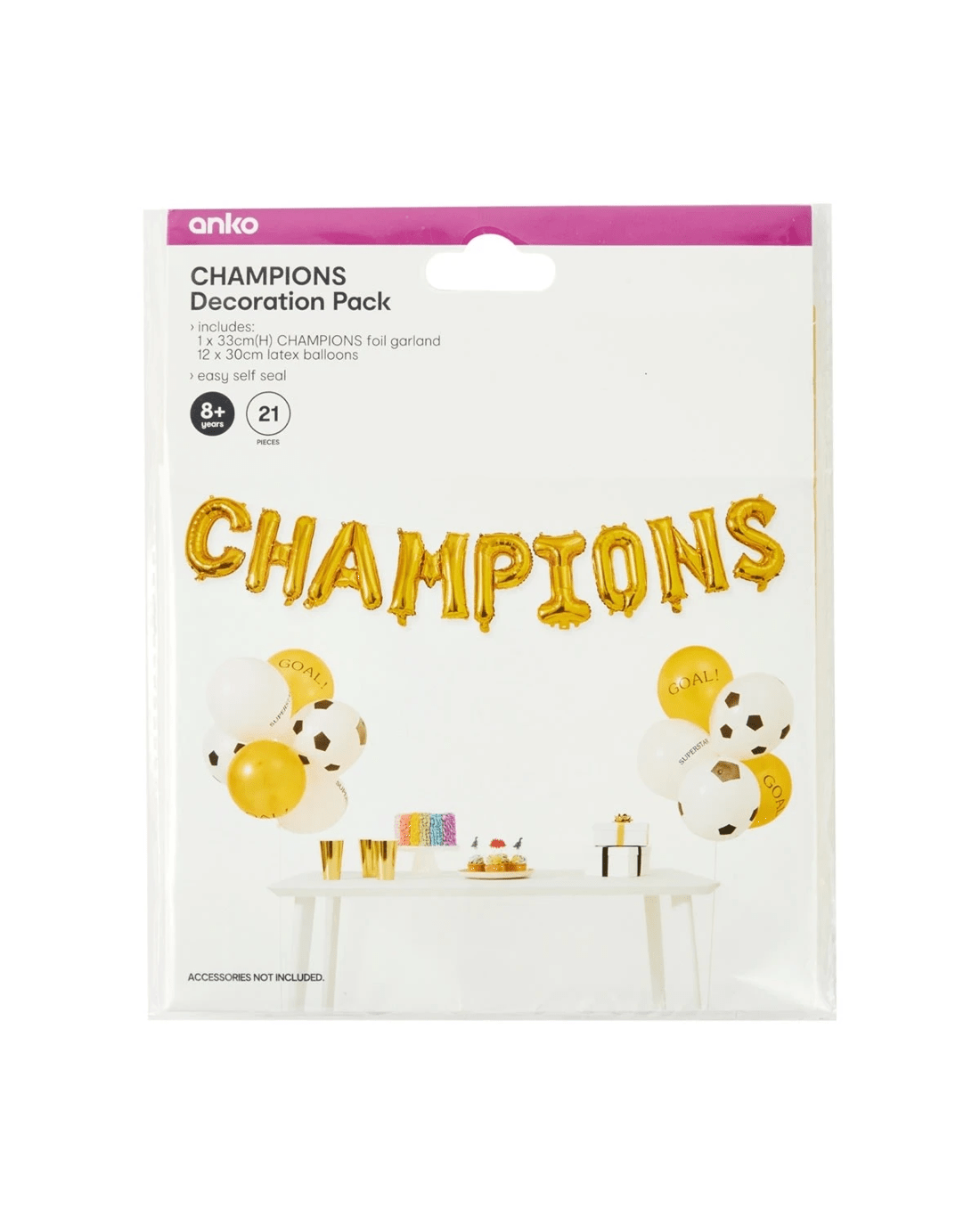 2 21 Piece Champions Decoration Pack, 2 of 2
