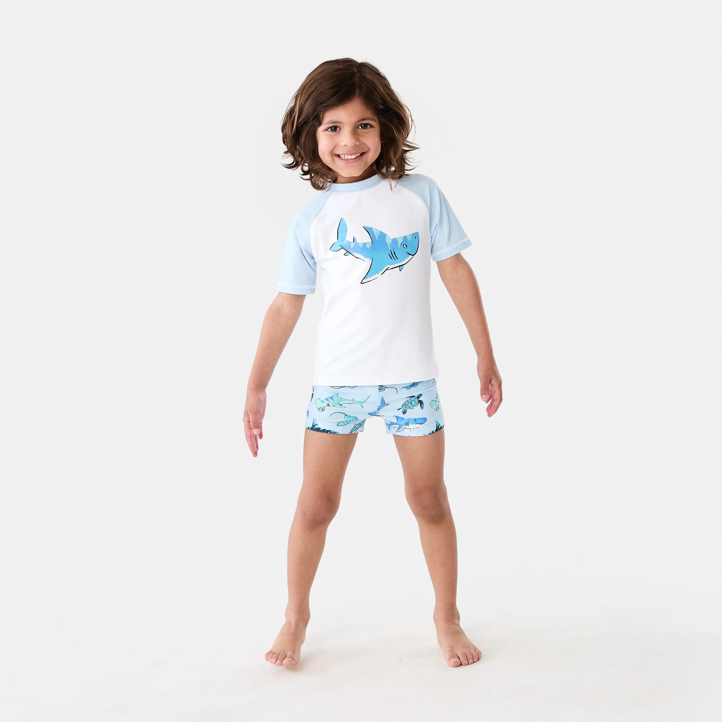 10 3 Piece Swim Set SHARK PARADE SMALL BLUE, 10 of 10