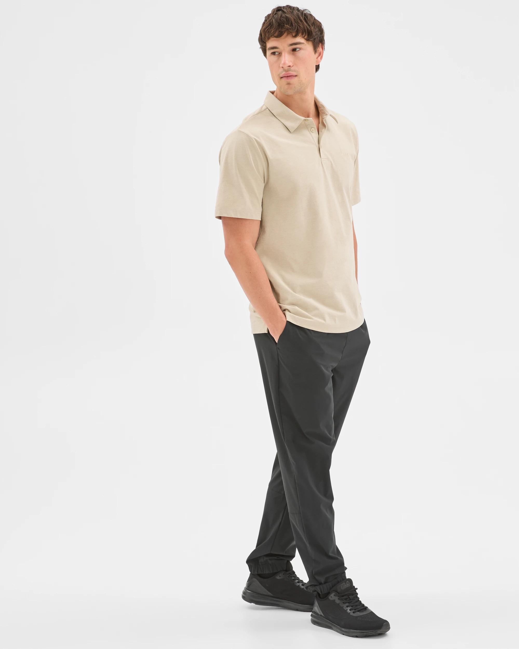 3 Target Active Lifestyle Stretch Polo Top AGATE GREY, 3 of 6