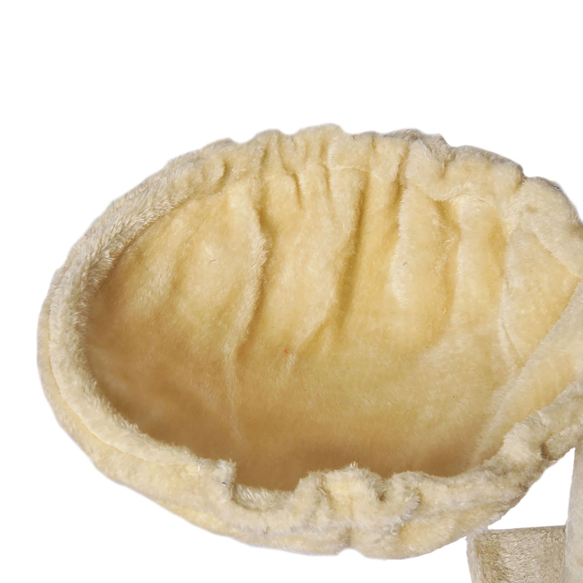 6 Pawz Cat Tree Toy Scratching Post Scratcher Tower Condo Wooden House Cream 130cm, 6 of 6