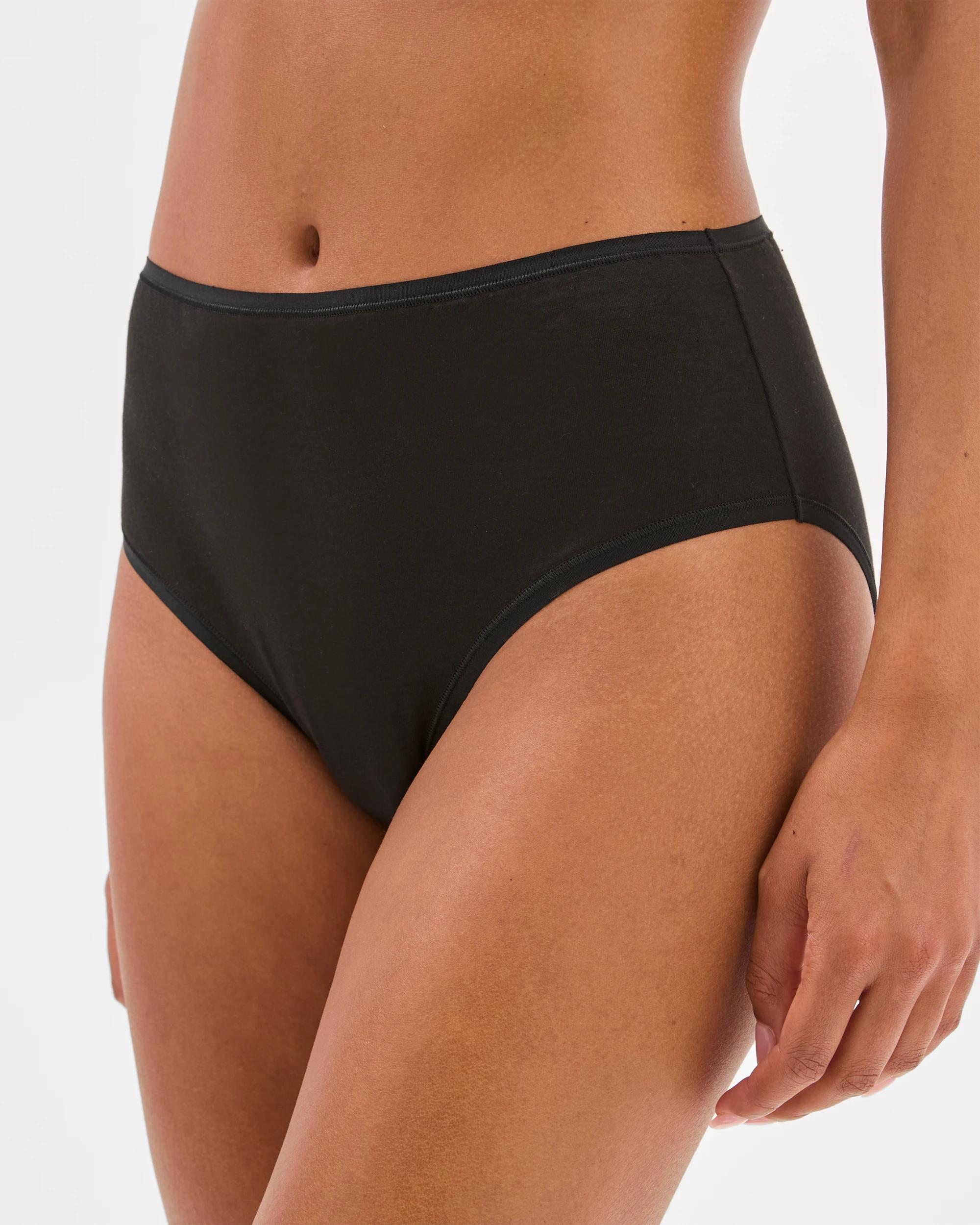 3 Target Woman Australian Cotton Blend Women's Full Briefs 5-pack, Size 10, Multi BLACK / WHITE, 3 of 4