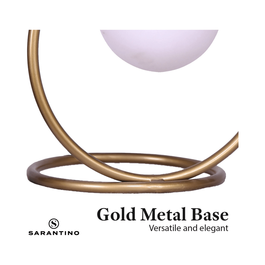 7 Sarantino Gold Metal Table Lamp, 7 of 8