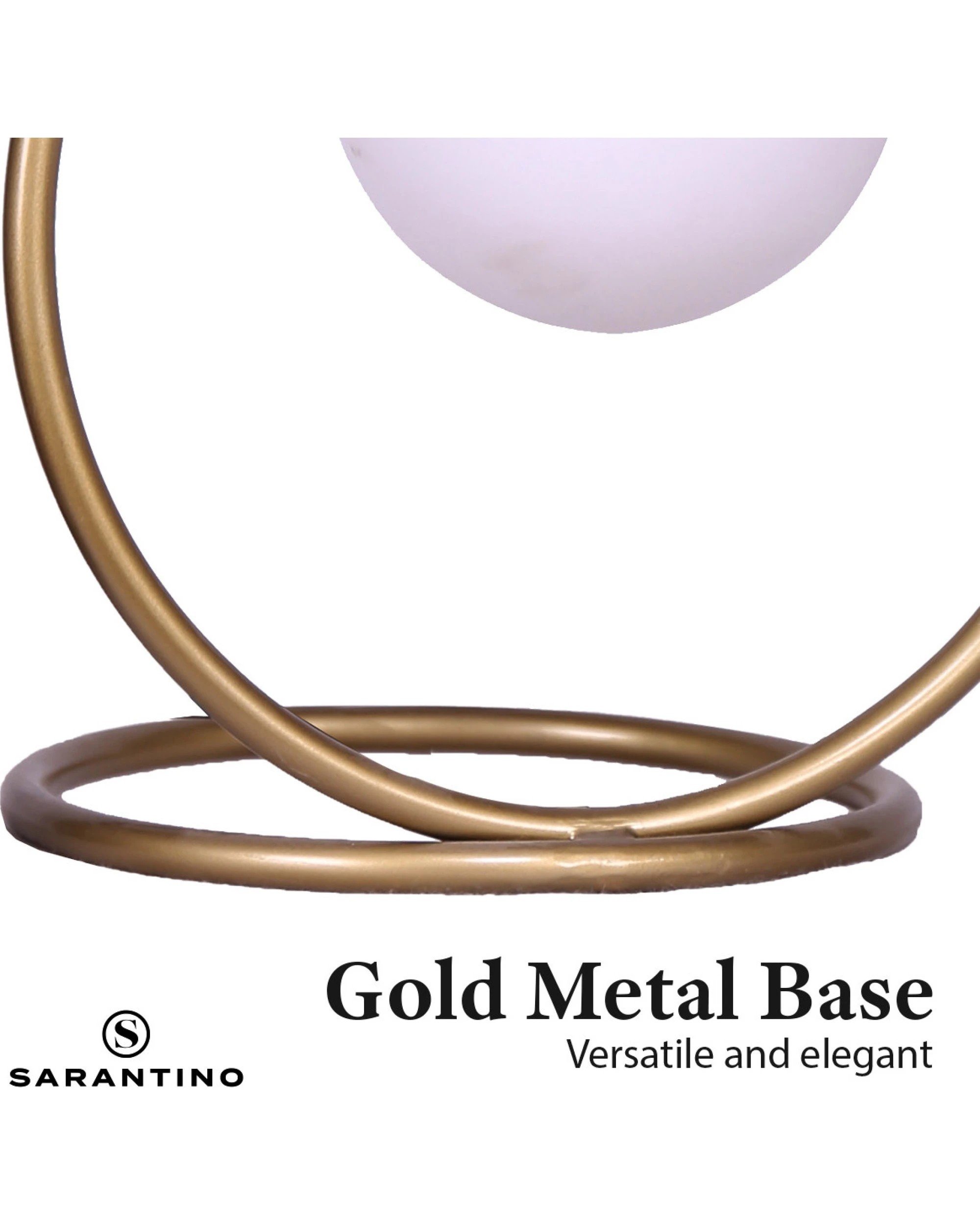 7 Sarantino Gold Metal Table Lamp, 7 of 8