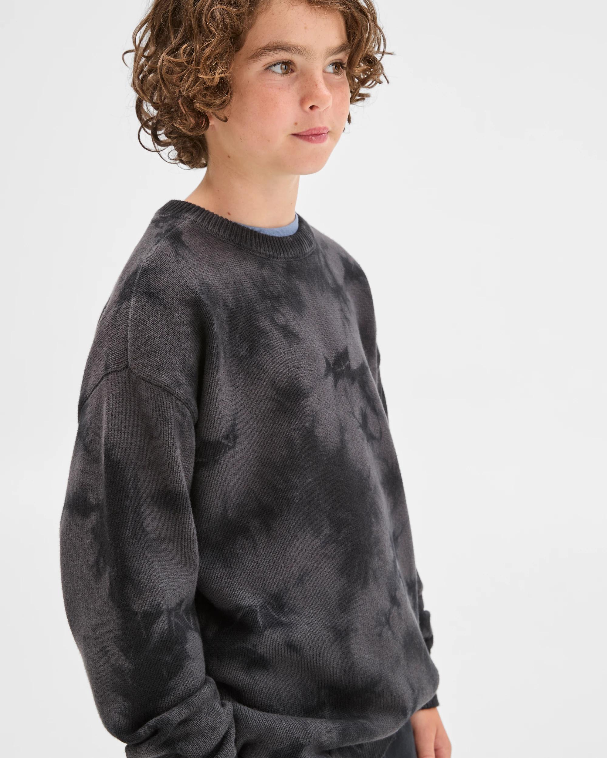 3 Target Kids Australian Cotton Tie Dye Knit Jumper TIE DYE BLACK, 3 of 8