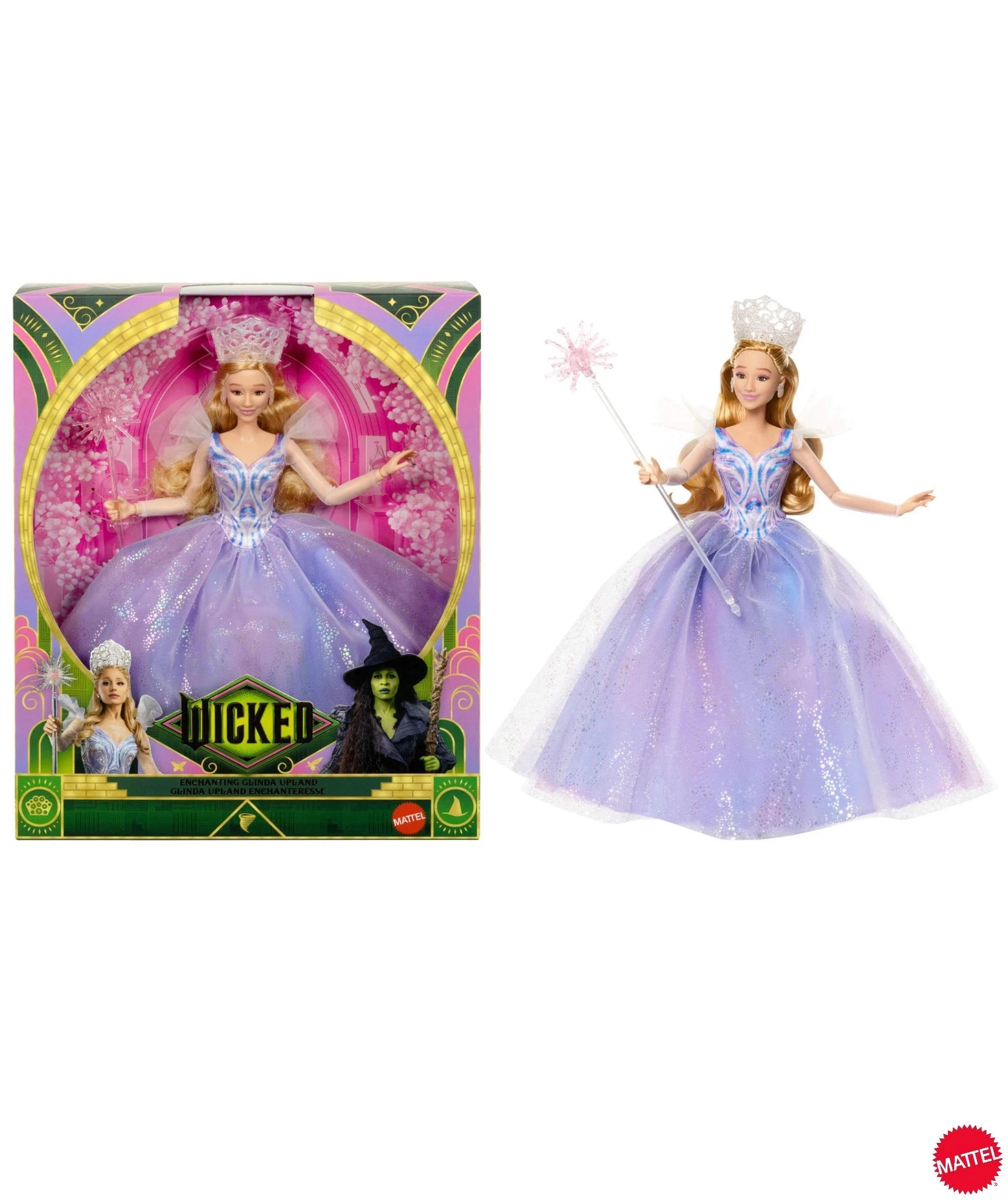 1 Universal Pictures’ Wicked: For Good Deluxe Glinda Doll & Accessories - Purple, 1 of 6