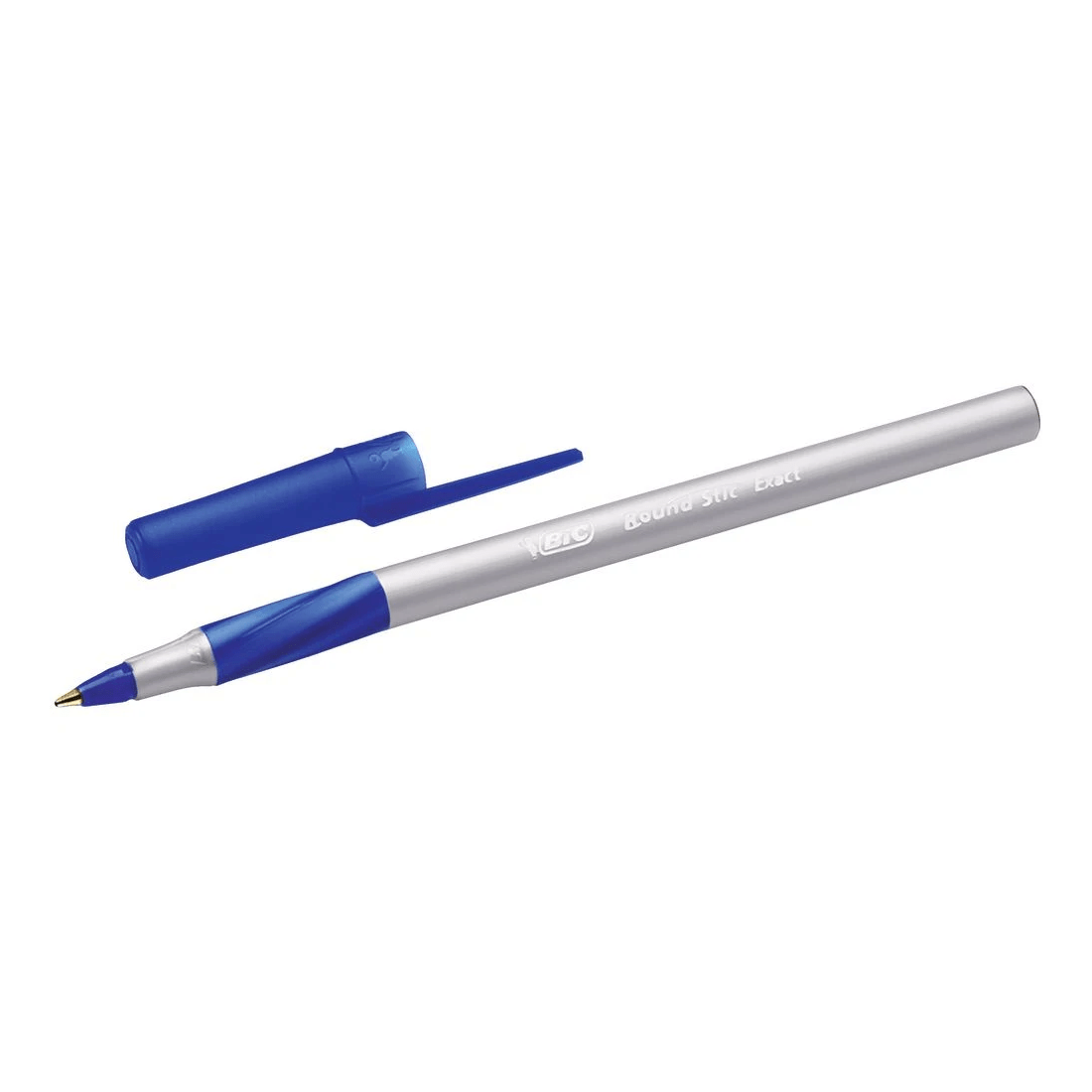 4 BIC Round Stic Comfort Grip Ballpoint Pens Blue 10 Pack, 4 of 5