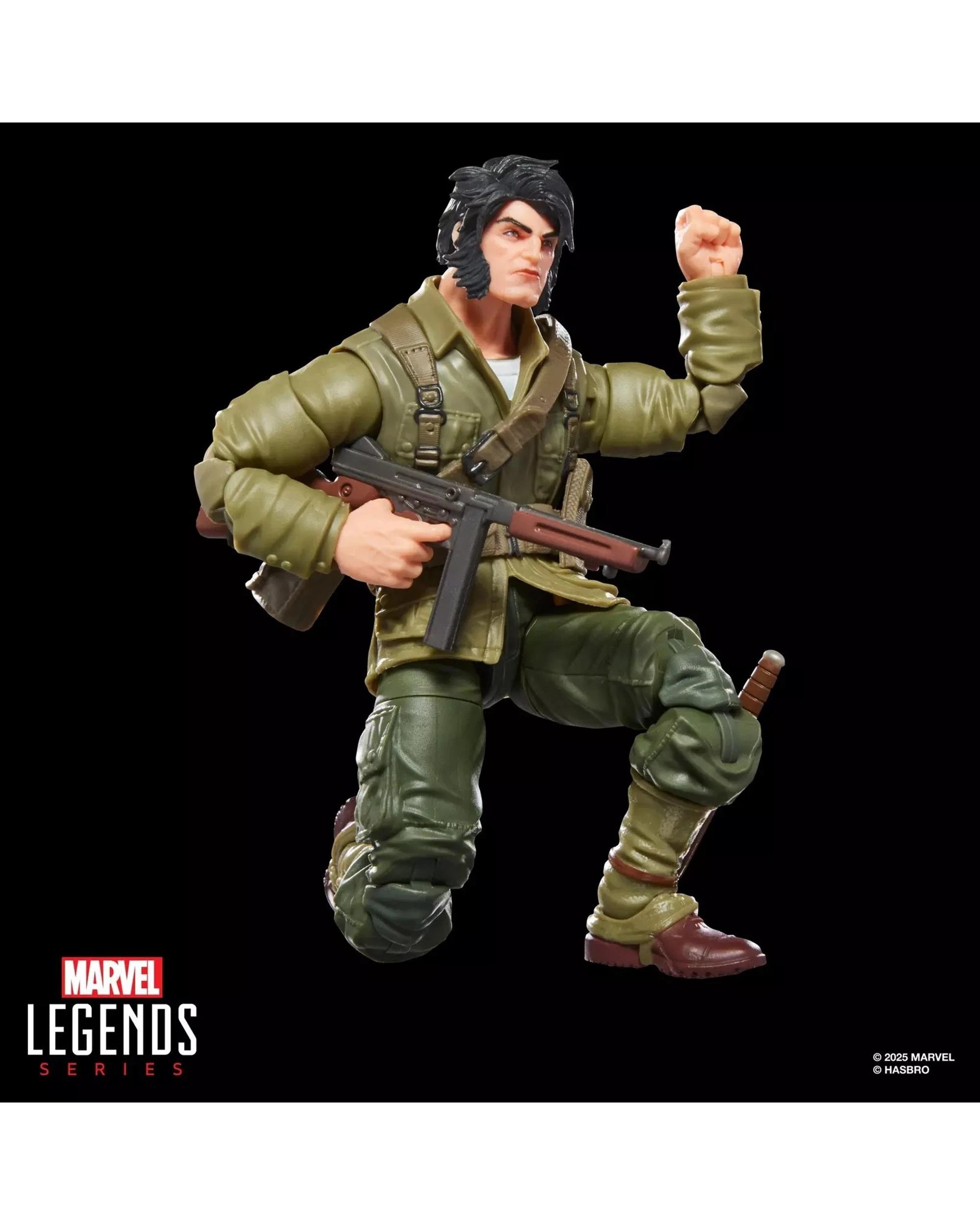 5 Marvel Legends Series Wolverine WWII Logan Build-A-Fig Action Figure, 5 of 10