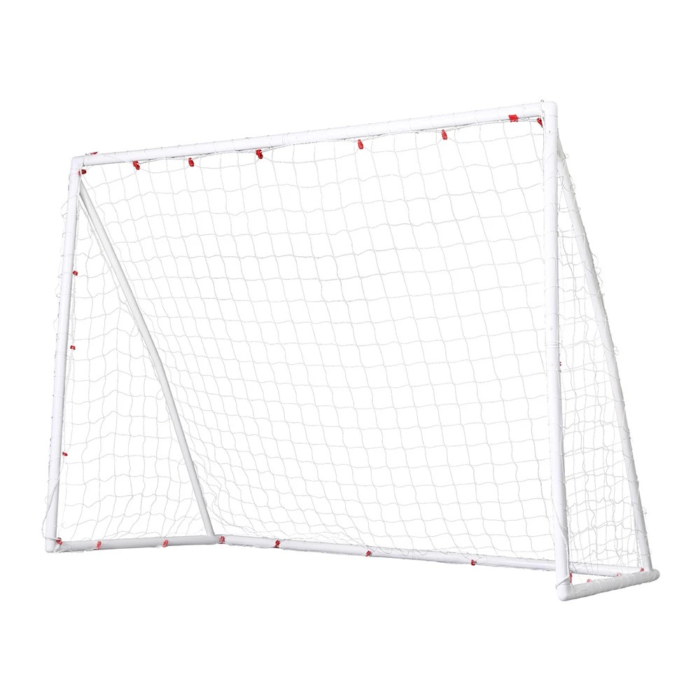 1 Everfit 8FT Soccer Football Goal Net UPVC Frame with PE Mesh Weatherproof Portable Goals for Backyard Training - White, 1 of 6