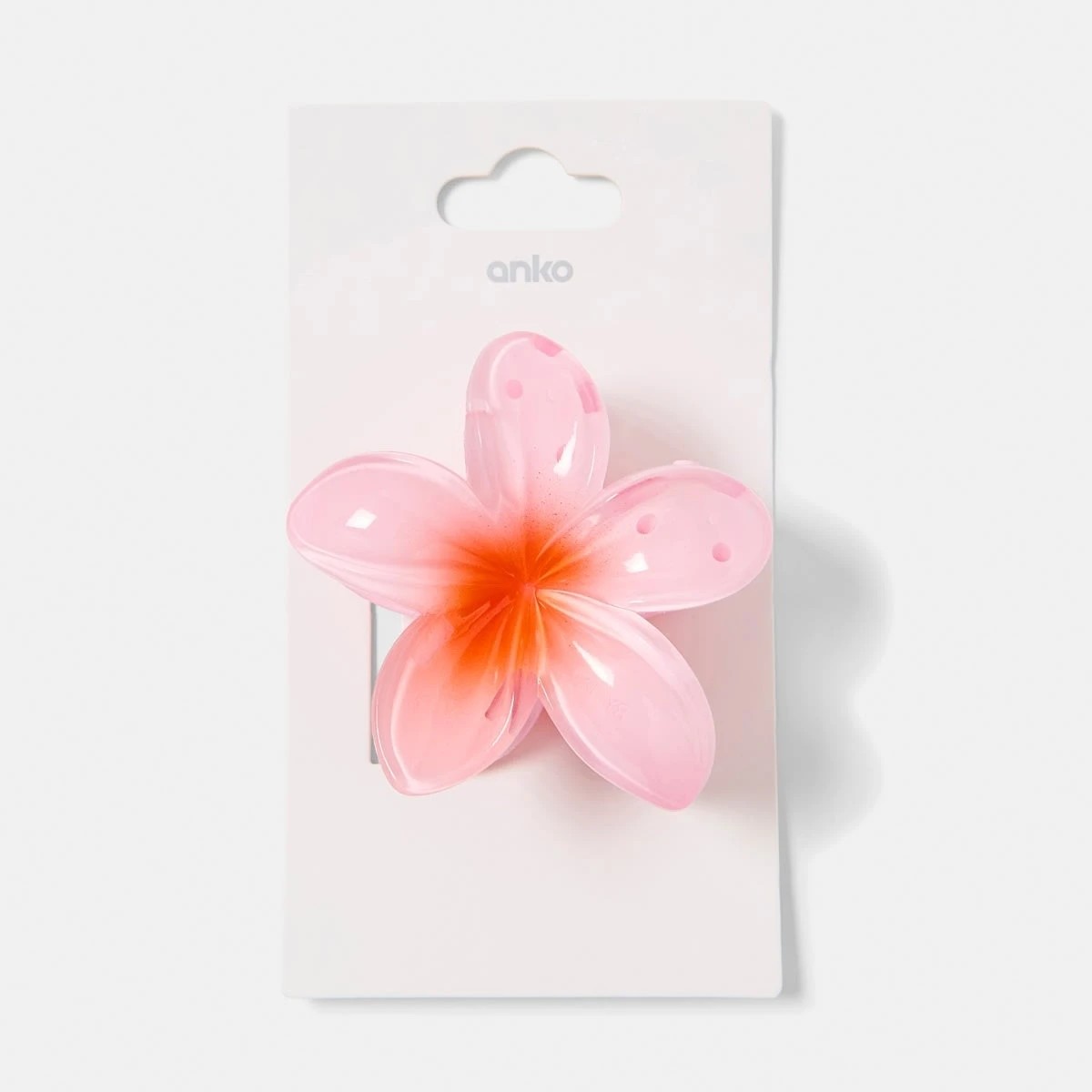4 Pink Frangipani Claw Hair Clip, 4 of 4