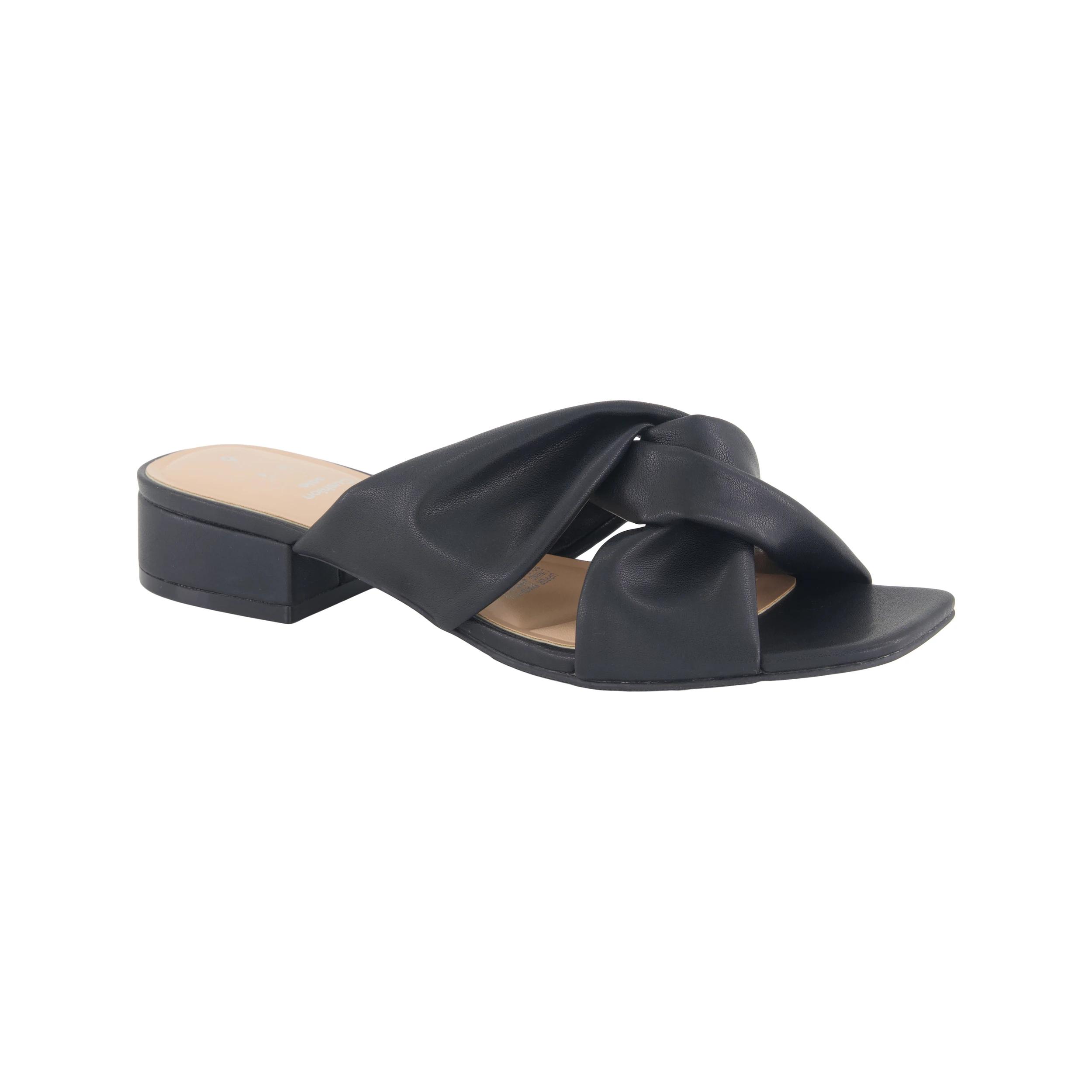 2 Soft Knot Heel Mules Black, 2 of 5