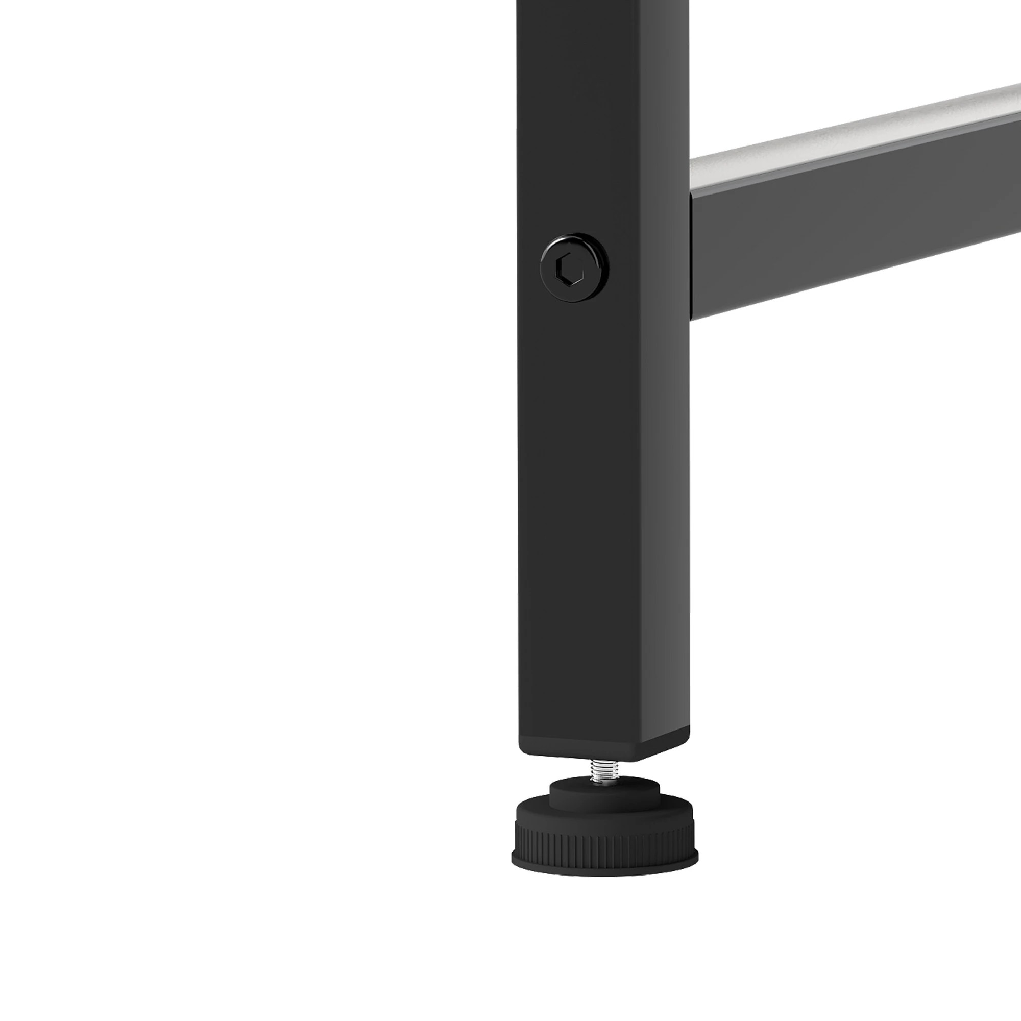 6 Levede  L-shaped Computer Desk with Drawers - Black, 6 of 9