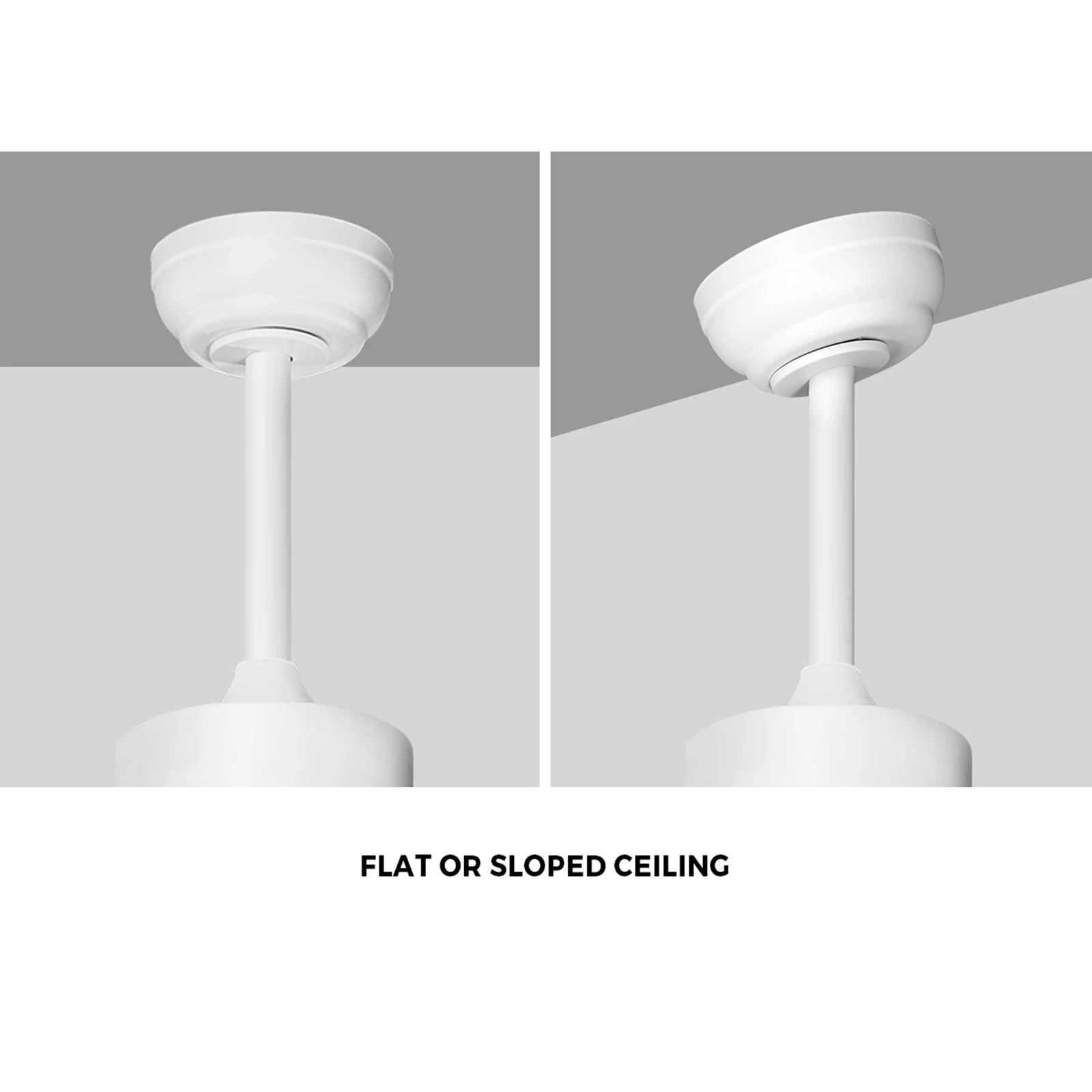 9 Vevare 52" Ceiling Fan With LED Light DC Motor 5 Speed Fans Remote Control - White, 9 of 10