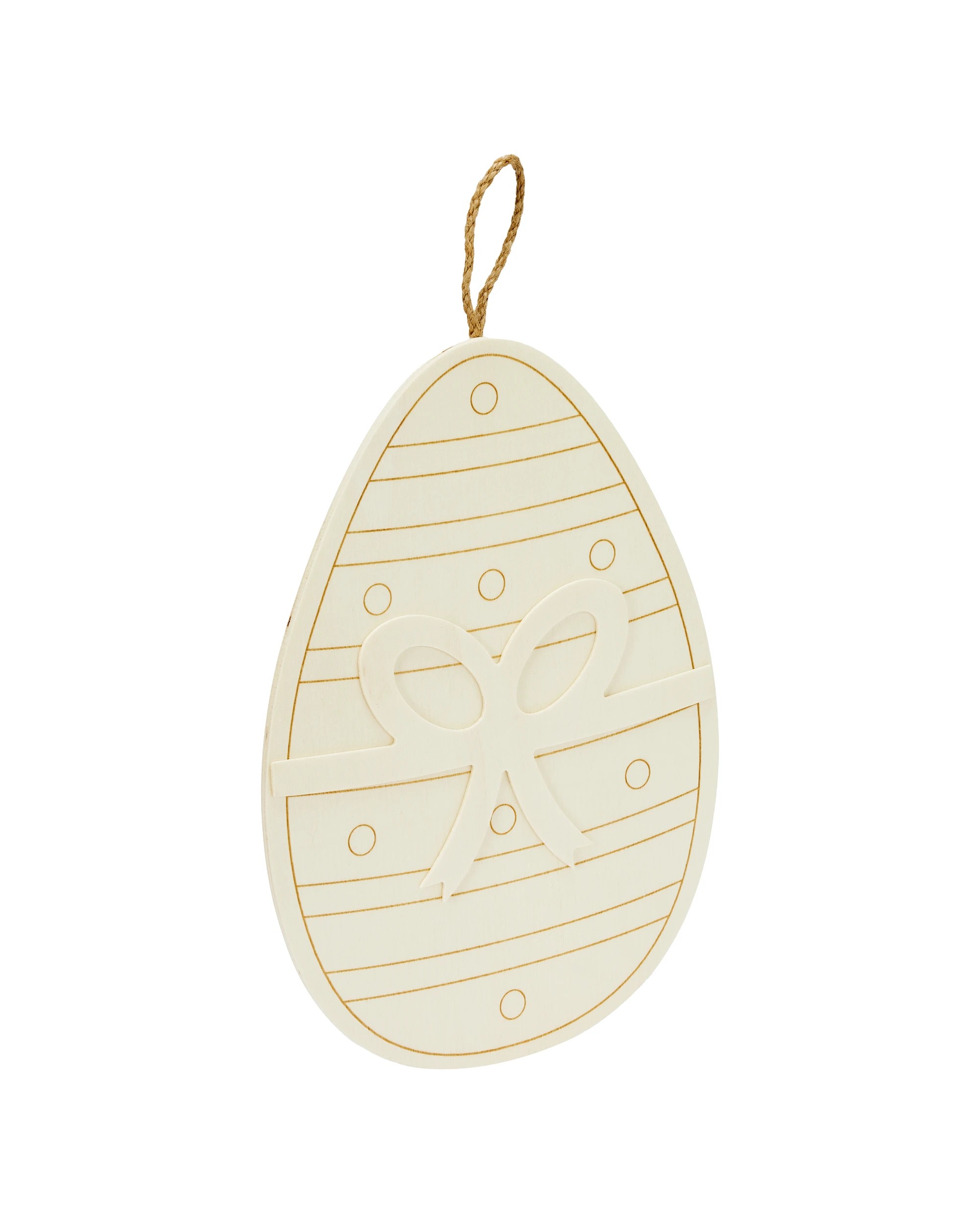 2 Wood Blank Hanging Egg, 2 of 4