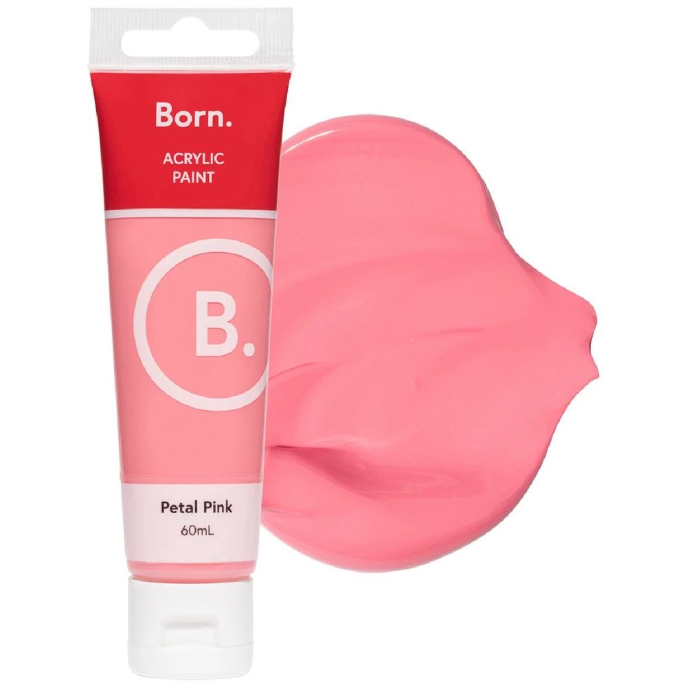 1 Born Acrylic Paint 60mL Petal Pink, 1 of 3