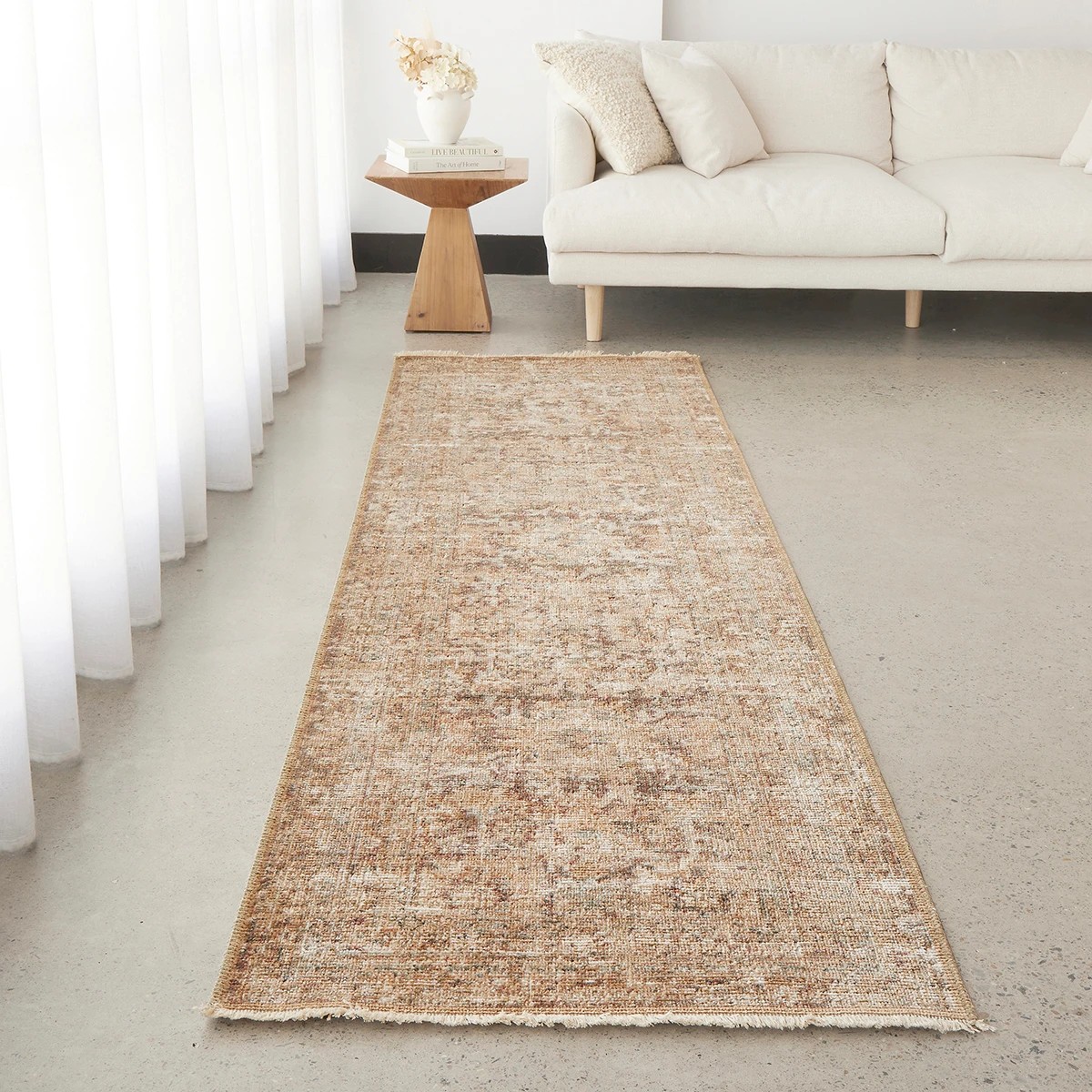 1 Common Ground Rugs Heirloom 02 370x80cm Runner - Large Rug - Grey, 1 of 7