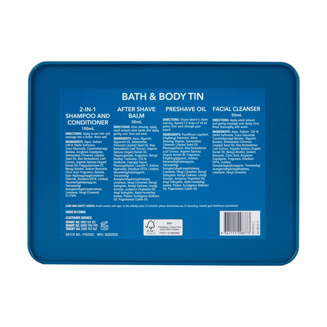 7 Groomsmith Bath and Body Tin, 7 of 7