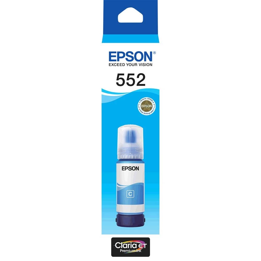 1 Epson Claria EcoTank T552 Ink Bottle Cyan, 1 of 2