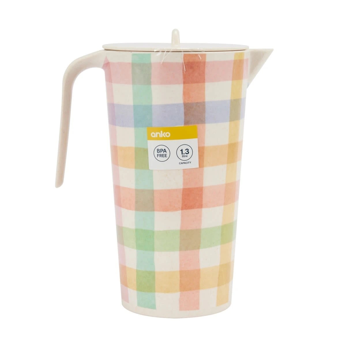 6 1.3L Check Drink Jug, 6 of 6