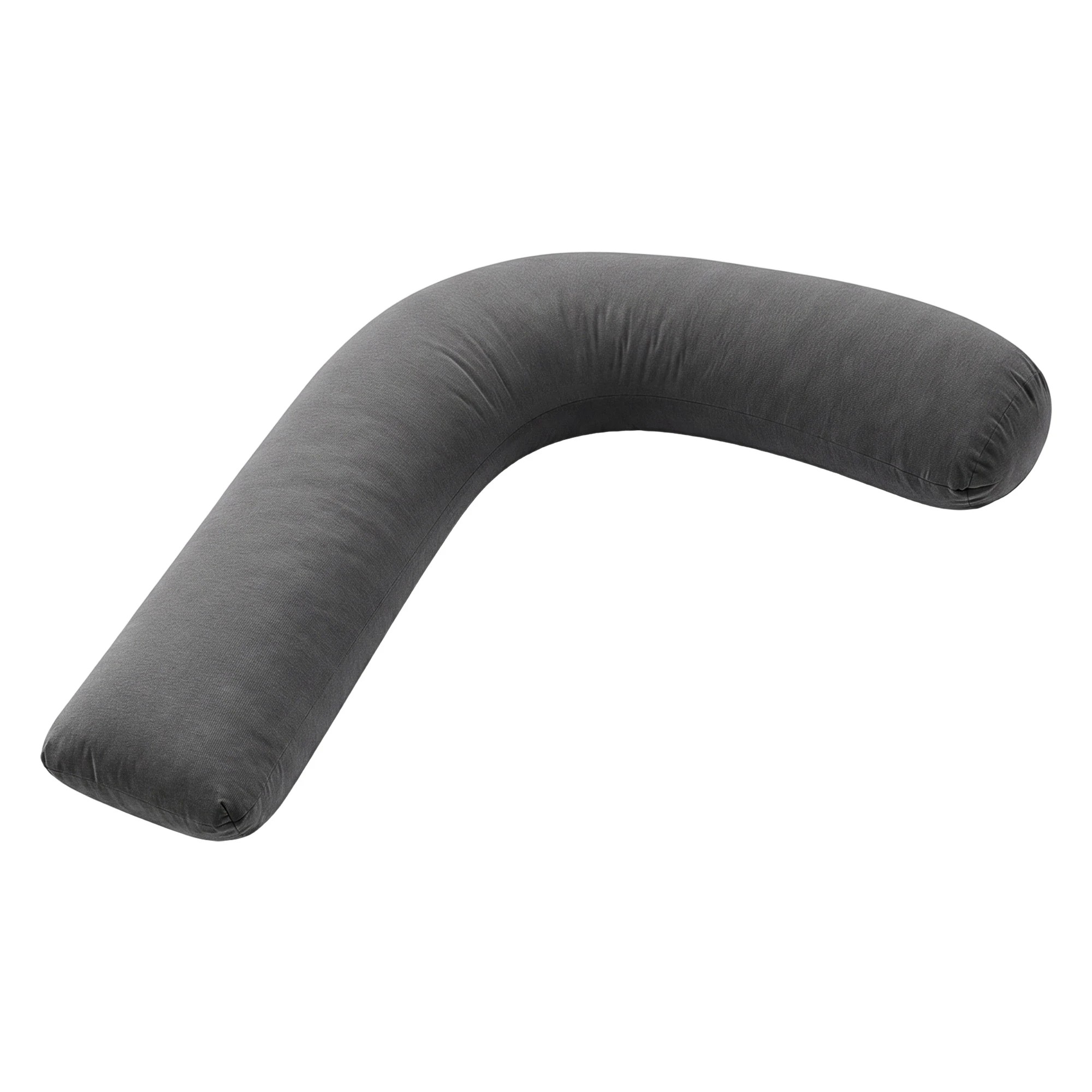1 Giselle Bedding Maternity Pillow for Side Sleeping Cotton L-Shaped - Grey, 1 of 9