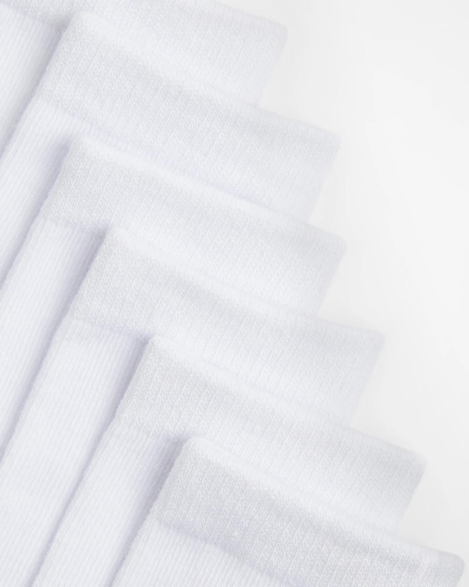 2 Maxx School Crew Socks 6 Pack WHITE, 2 of 3