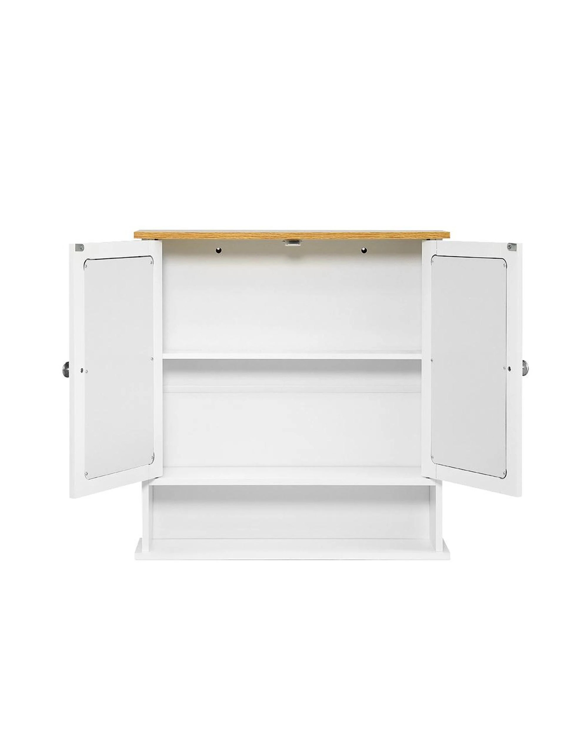 3 Auston Double Door Mirrored Bathroom Cabinet, 3 of 10