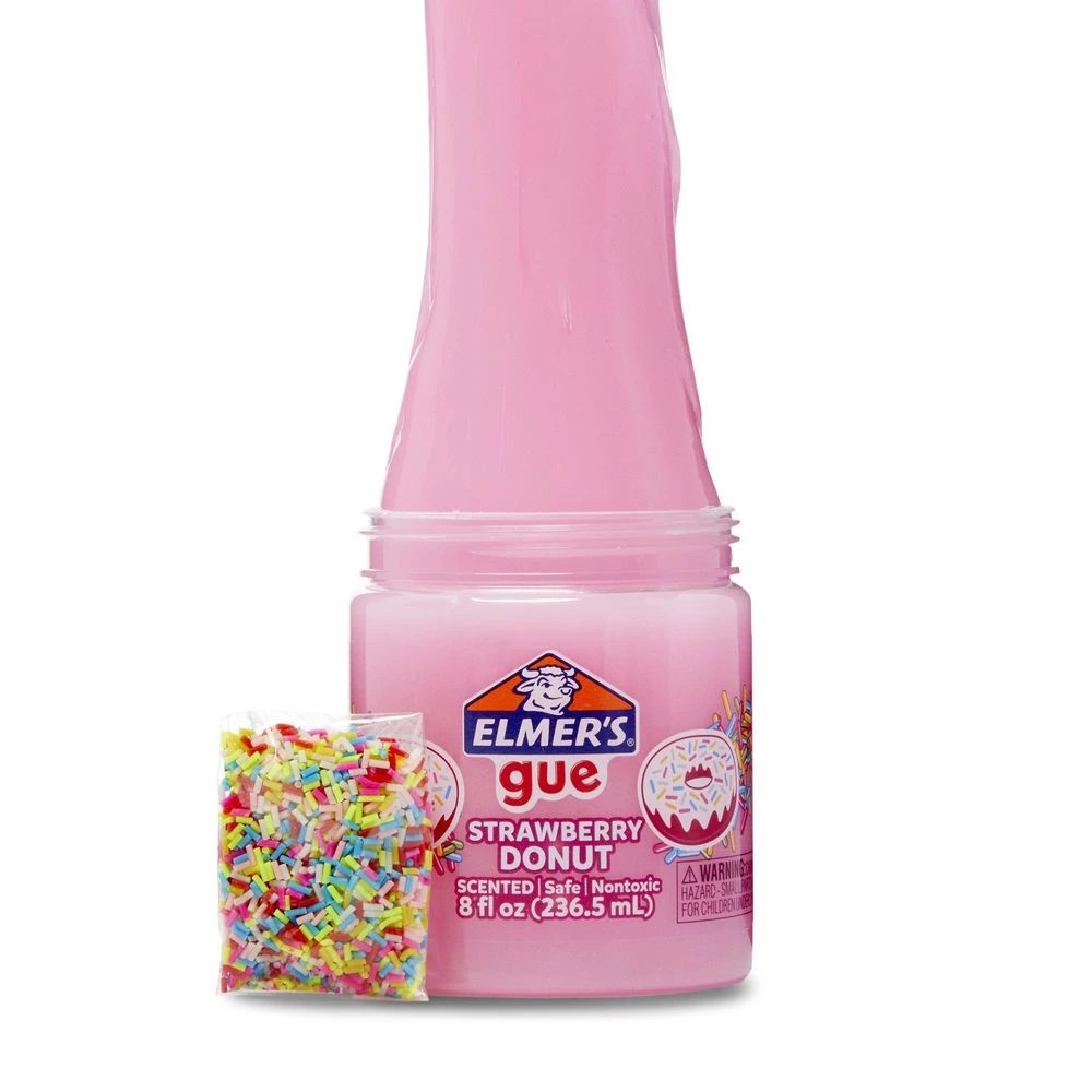 2 Elmer's Premade Slime Strawberry Donut Mix-in Gue 236.5mL, 2 of 6