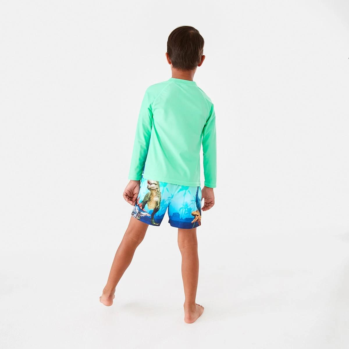 6 Digital Print Rash Vest Grn Dino, 6 of 8