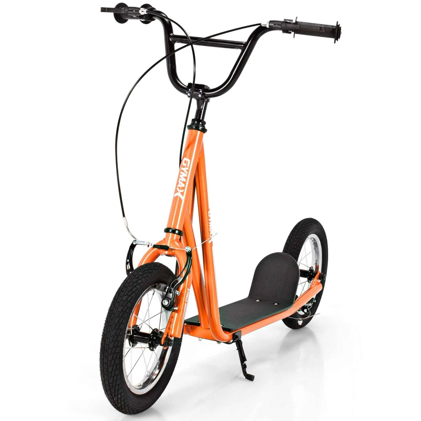 1 Costway Kids Adjustable Kick Scooter w/2 V-Type Handbrake & 32cm Rubber Wheel - Orange, 1 of 1