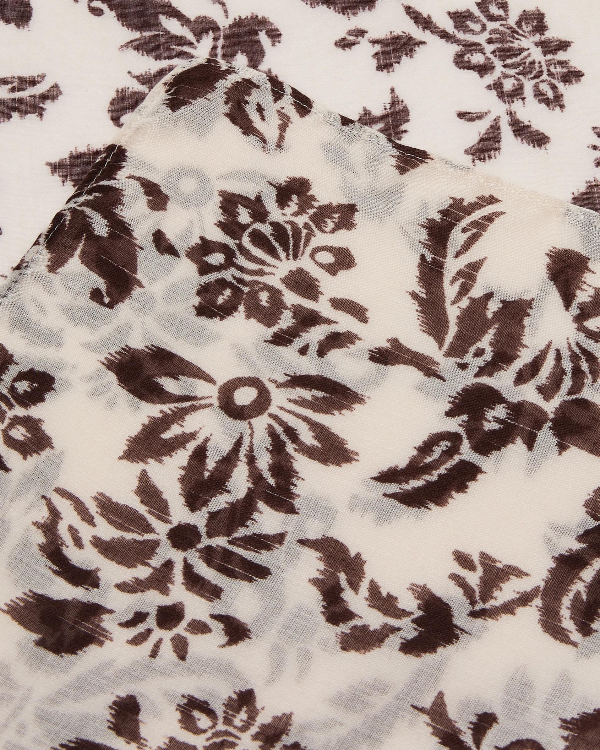 2 Large Lightweight Scarf Choc Ikat, 2 of 3