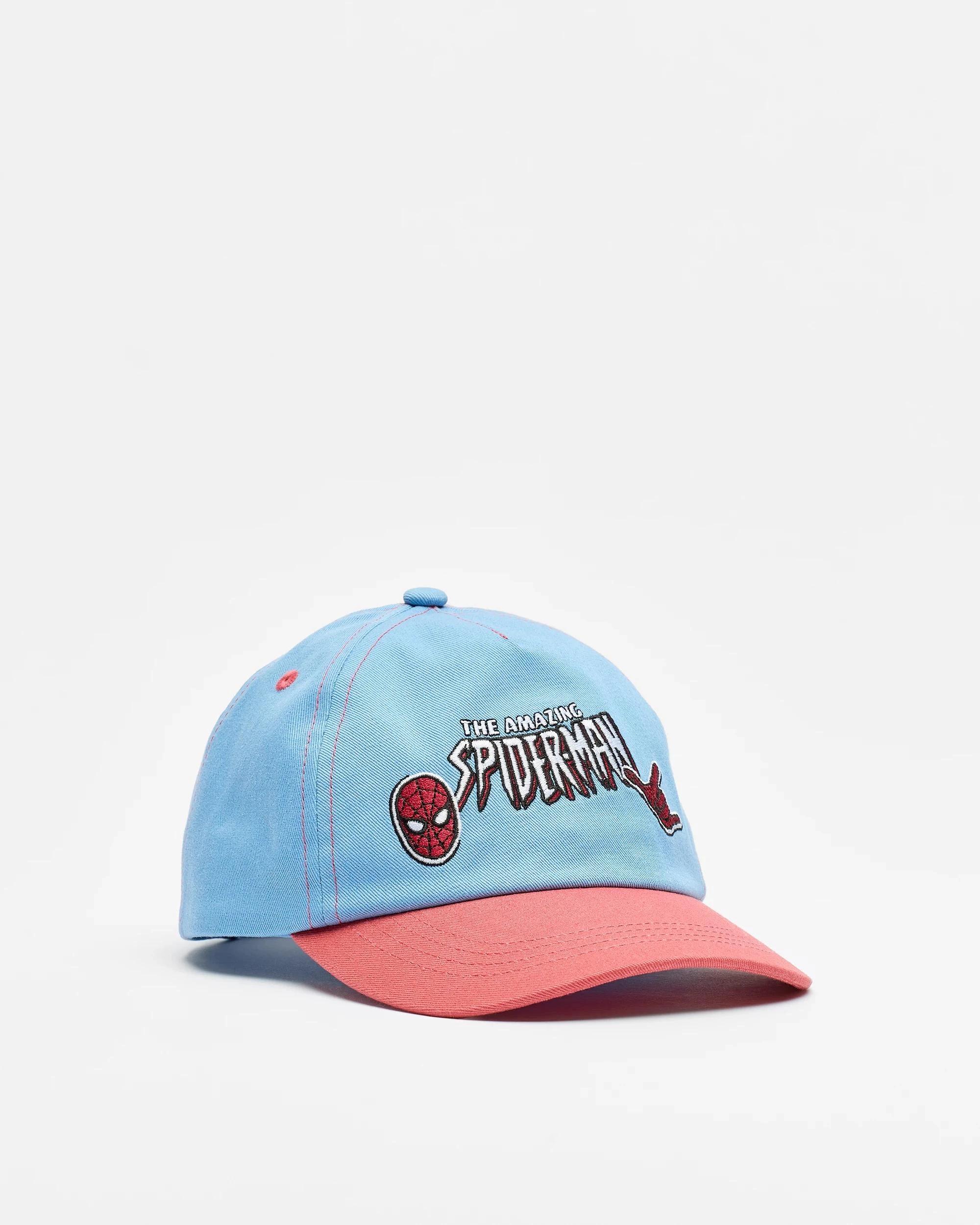 1 Spider-Man Kids Licensed Spiderman Icons Cap BLUE, 1 of 4
