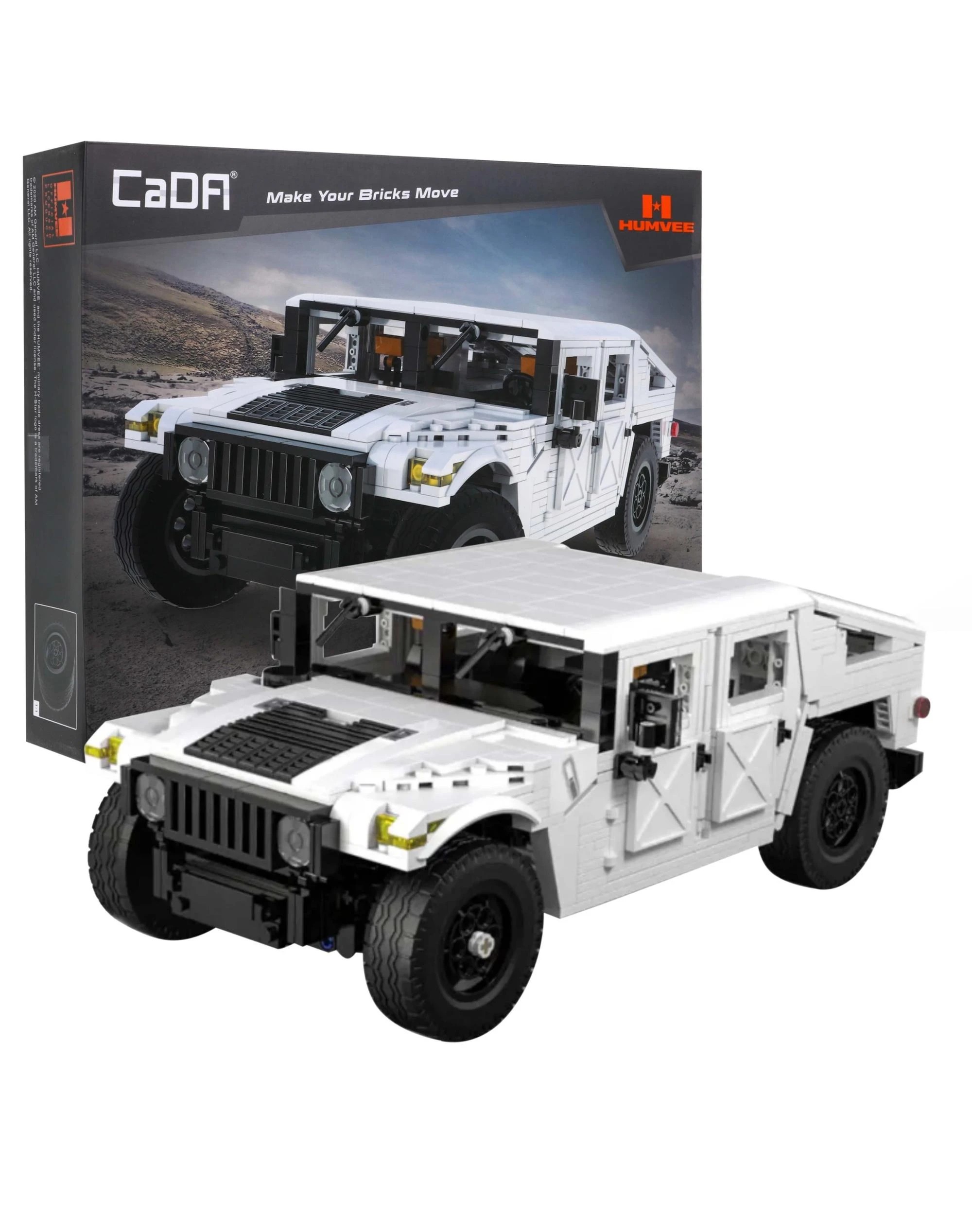 1 CaDa Humvee Off-Road Truck 1:24 Scale Building Kit - 328pc, 1 of 4