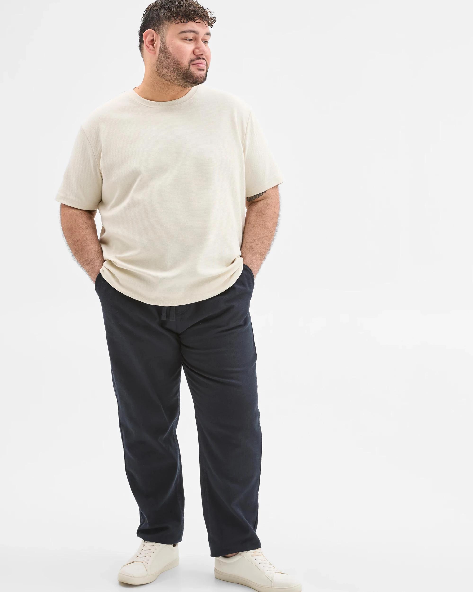 2 Target Plus Size Australian Cotton Blend Textured T-Shirt BIRCH, 2 of 6