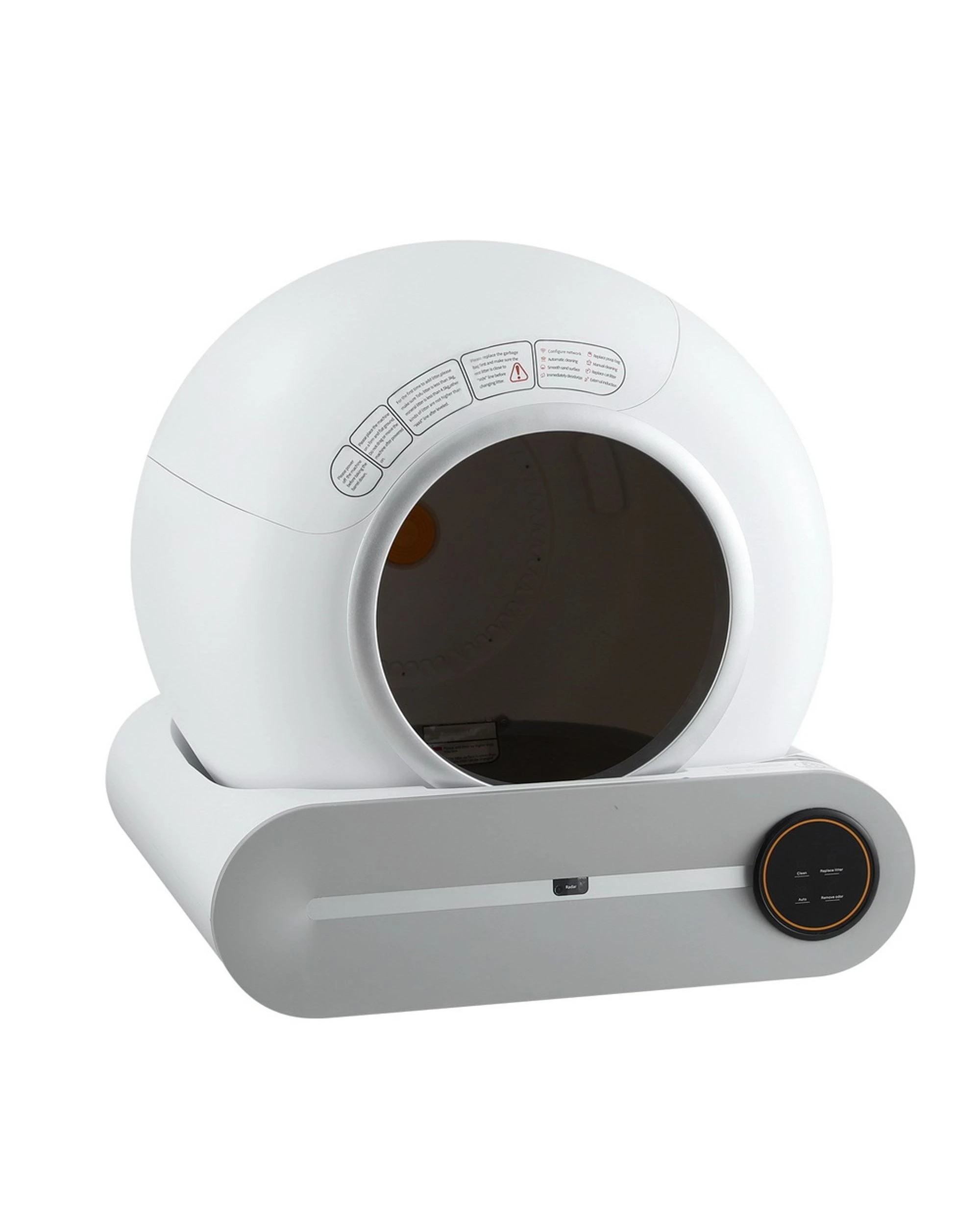 1 I.pet Automatic Cat Litter Box Self-cleaning Large Smart Toilet Tray App Control 9l
 - White, 1 of 2