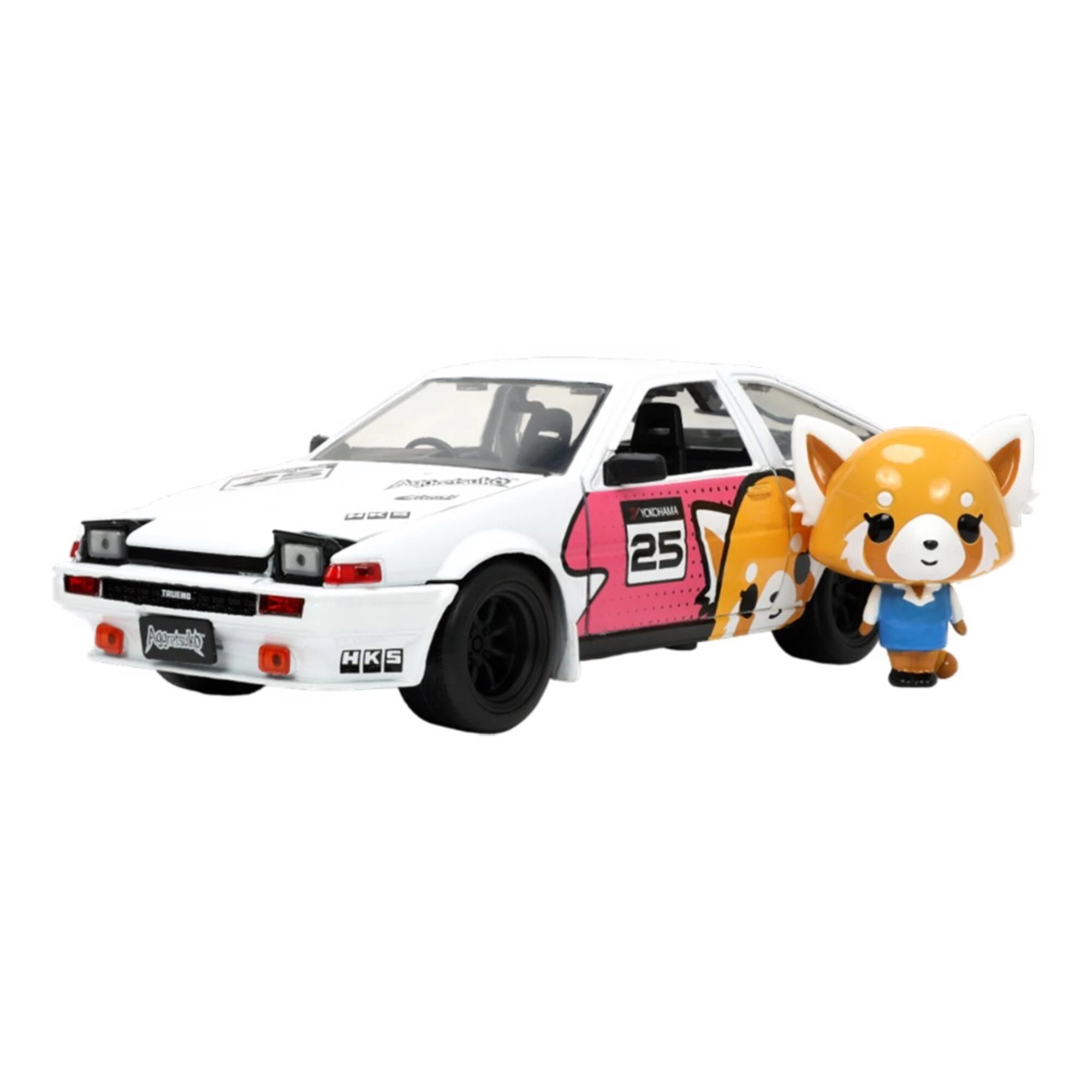 1 Aggretsuko - Toyota AE86 & Aggretsuko Diecast 1:24 Scale Figure, 1 of 3