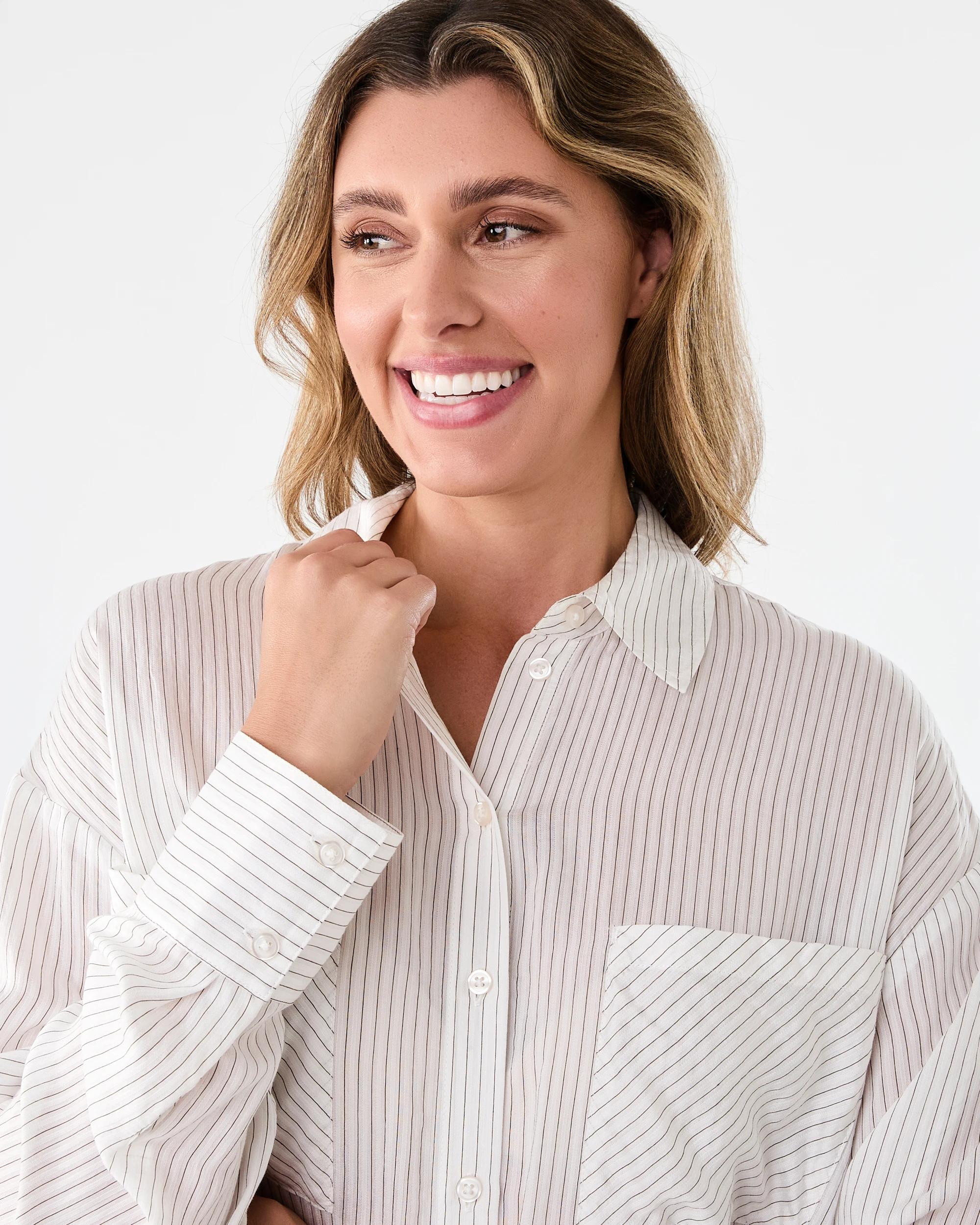 4 Long Sleeve Stripe Shirt Strp Cloud, 4 of 9