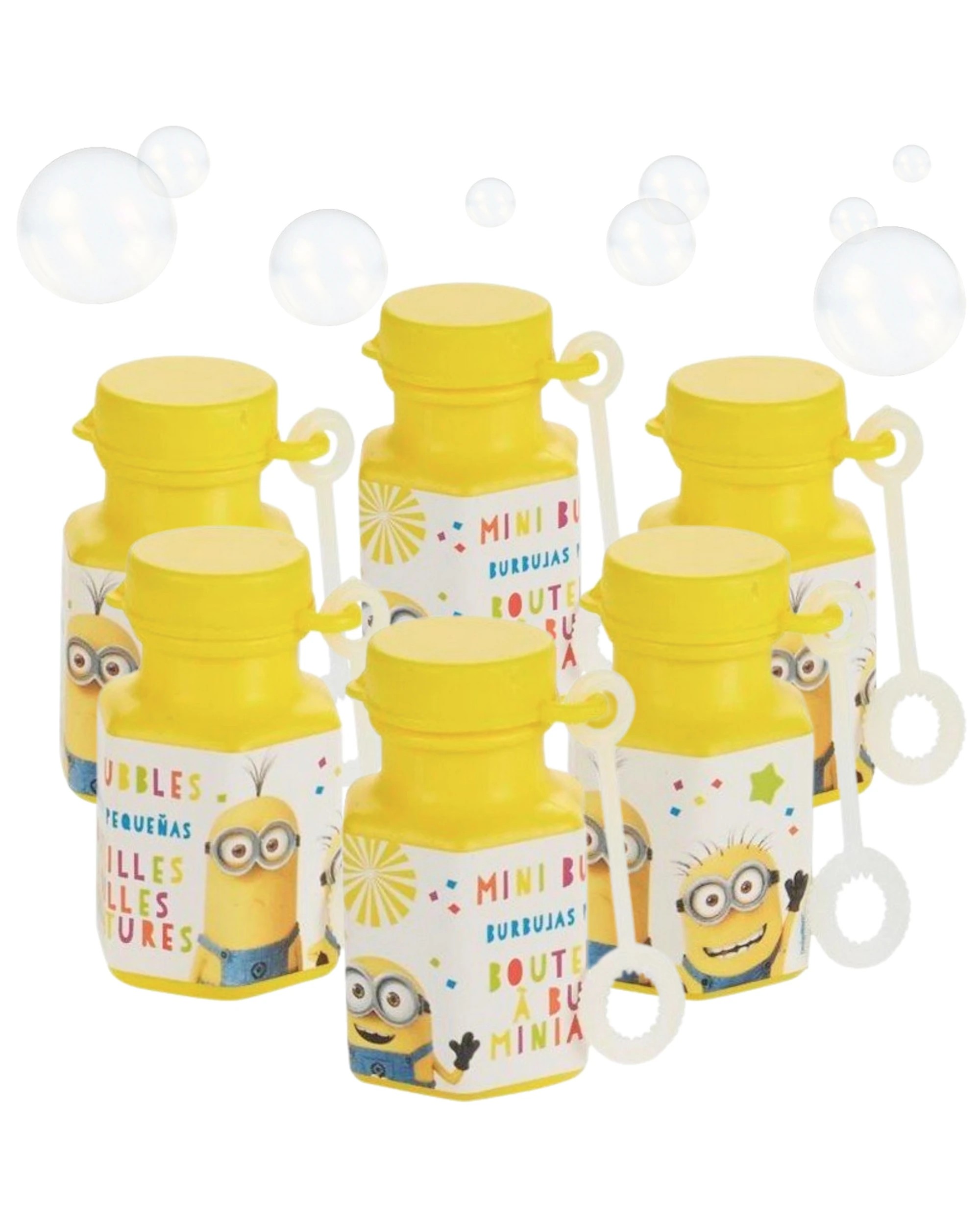 1 Despicable Me Despicable Me Minion Mini Bubble Bottles Pack of 12 - Yellow, 1 of 3