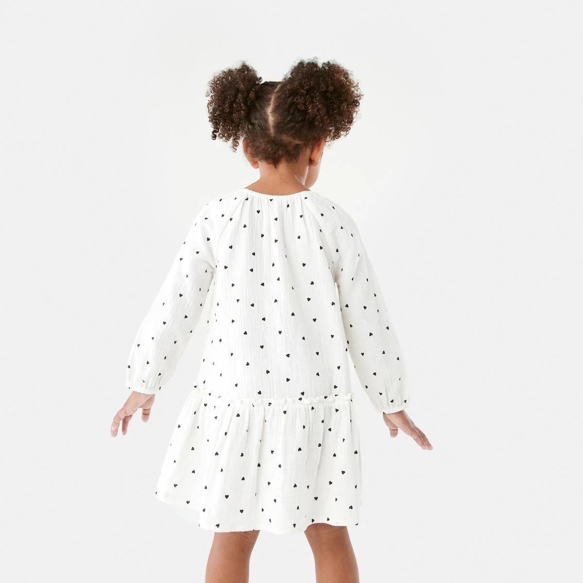 2 Long Sleeve Woven Dress Hearts, 2 of 9