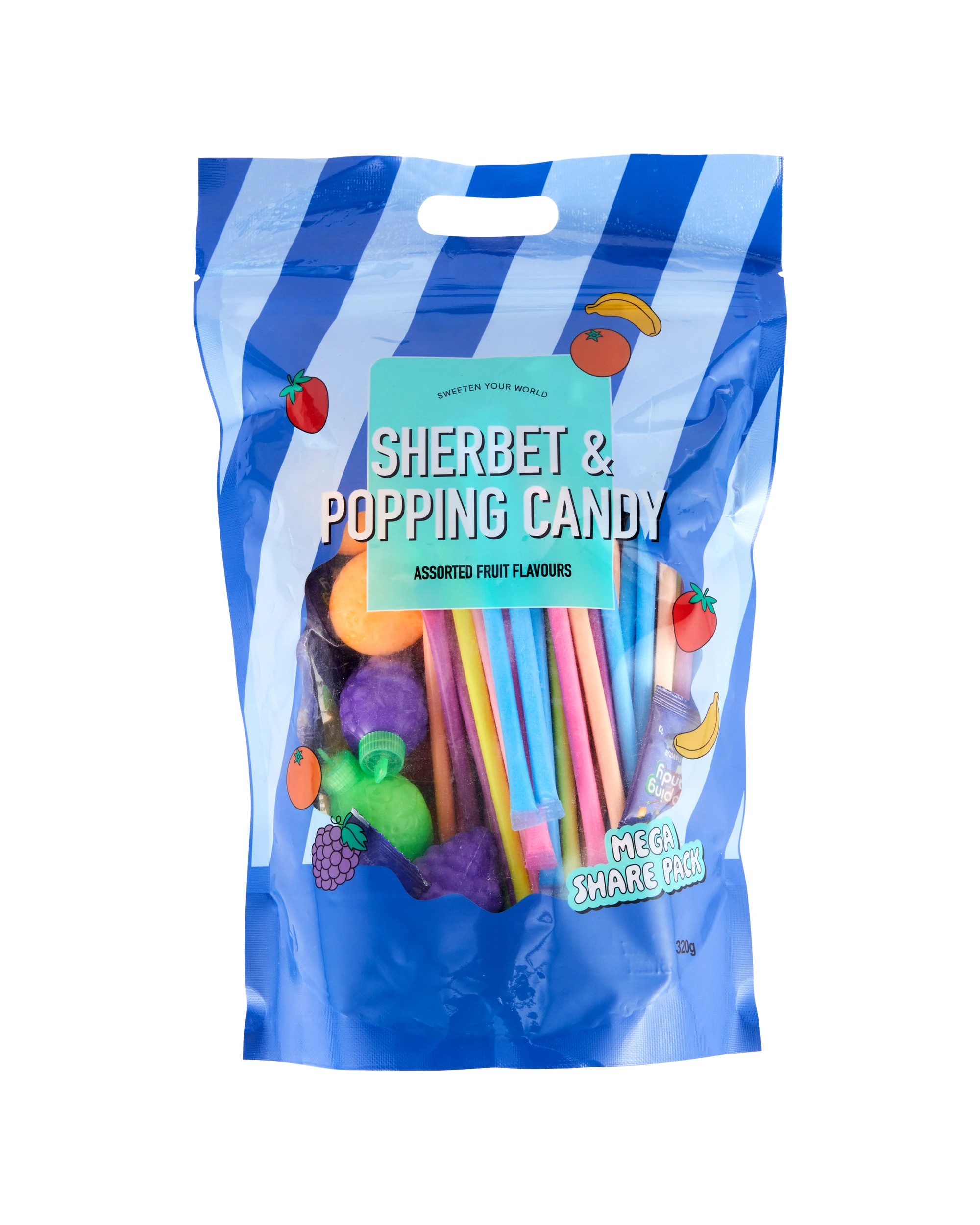 1 Sherbet & Popping Candy Mega Share Pack 320g, 1 of 4