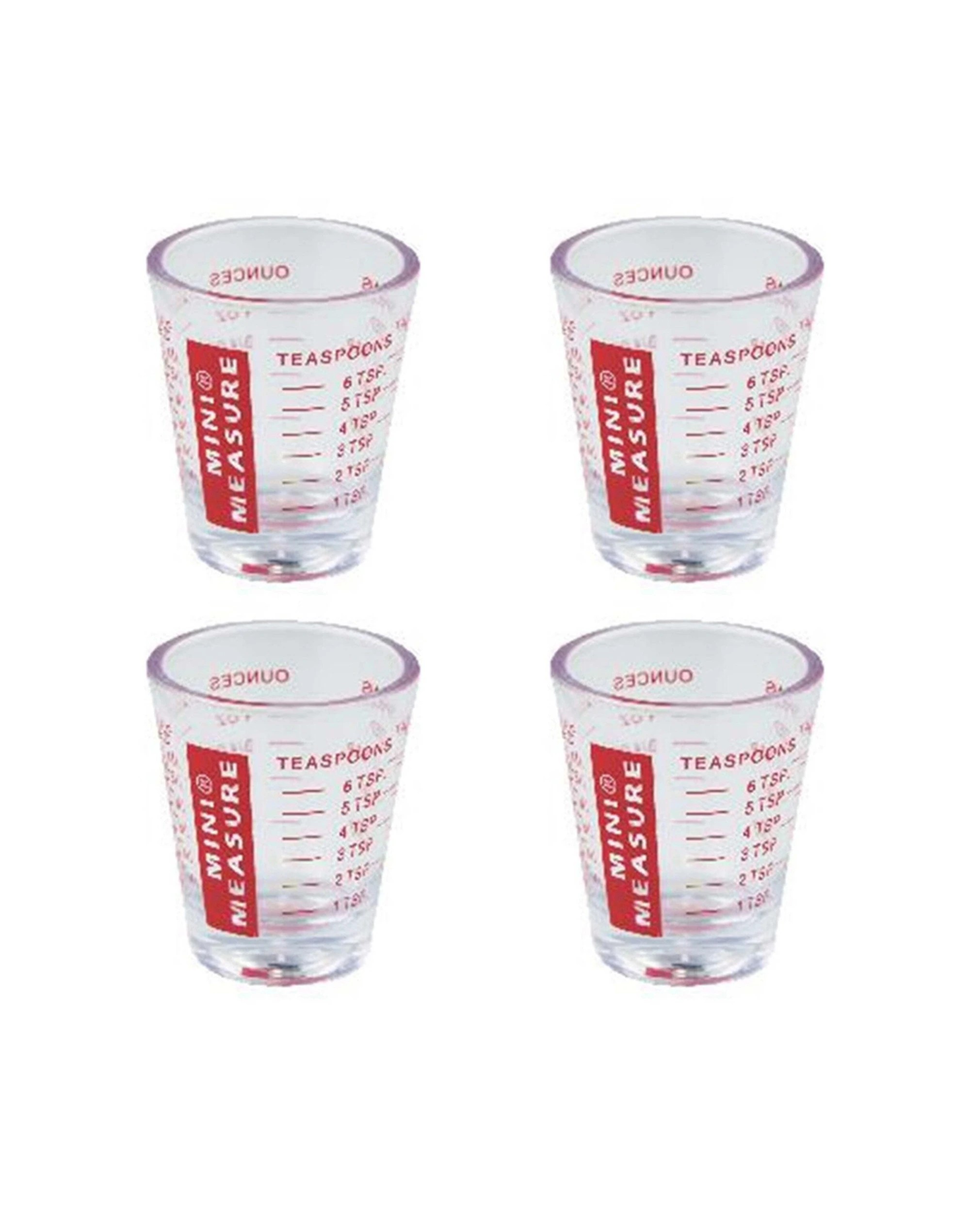 1 Avanti 4PK Multi Purpose Measuring Cup Kitchen Utensil Clear Plastic - Clear, 1 of 1