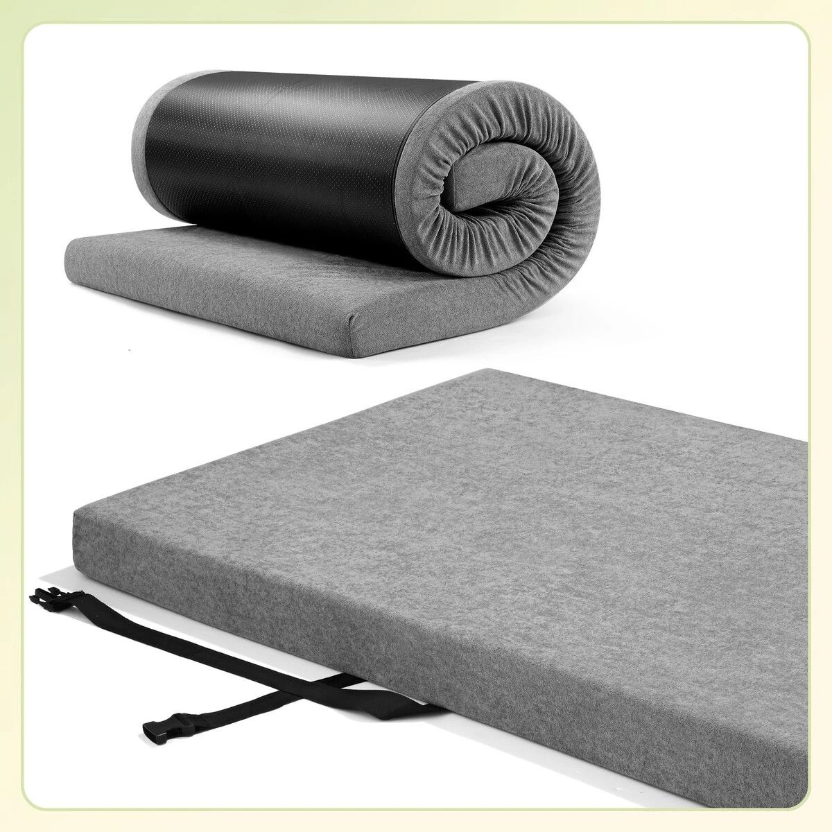 2 OGL Single Foam Mattress Floor Camping Roll Up Cushion, 2 of 3