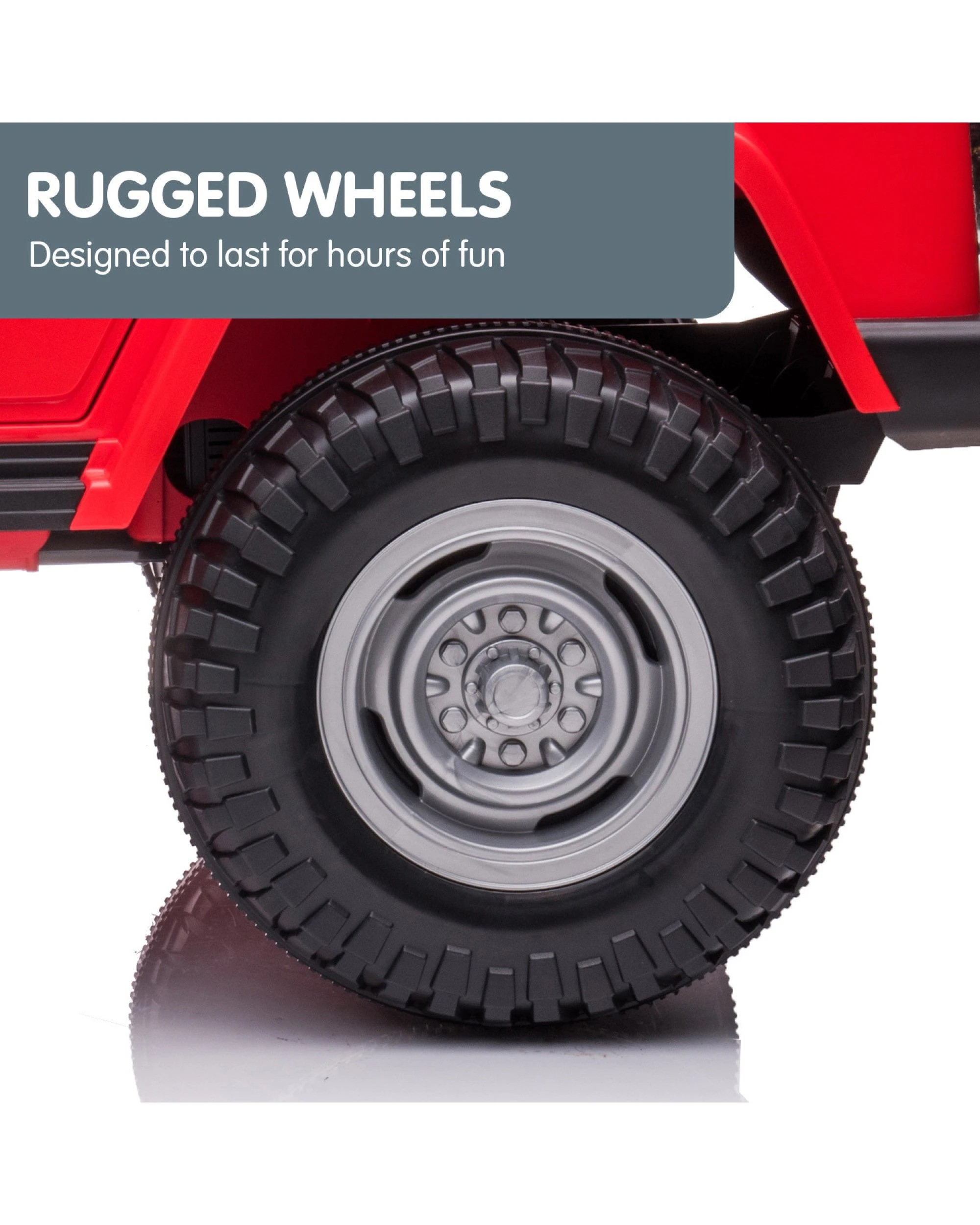 6 Kahuna Licensed Toyota FJ-40 Electric 2-Seat Kids Ride On Car by Kahuna - Red, 6 of 7