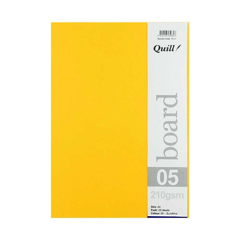 2 Quill A4 210gsm Board Sunshine 25 Pack, 2 of 3