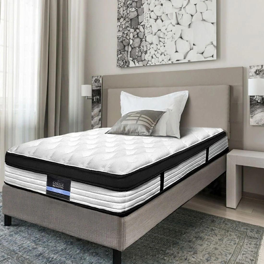 8 Giselle Bedding 31cm Mattress Euro Top Single - Multi, 8 of 10