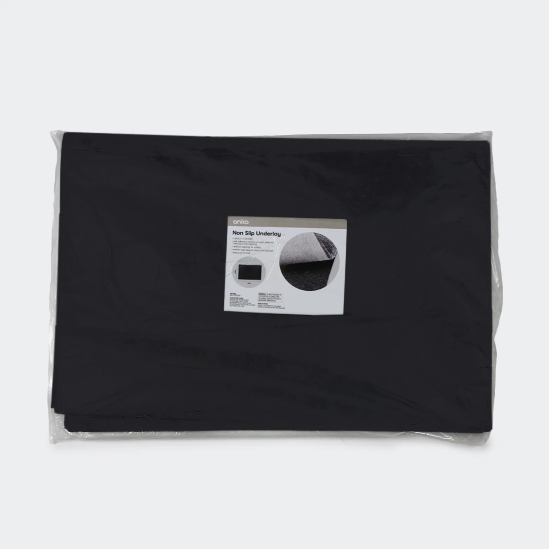 6 Medium Non-Slip Rug Underlay - Grey, 180cm x 133cm, 6 of 6