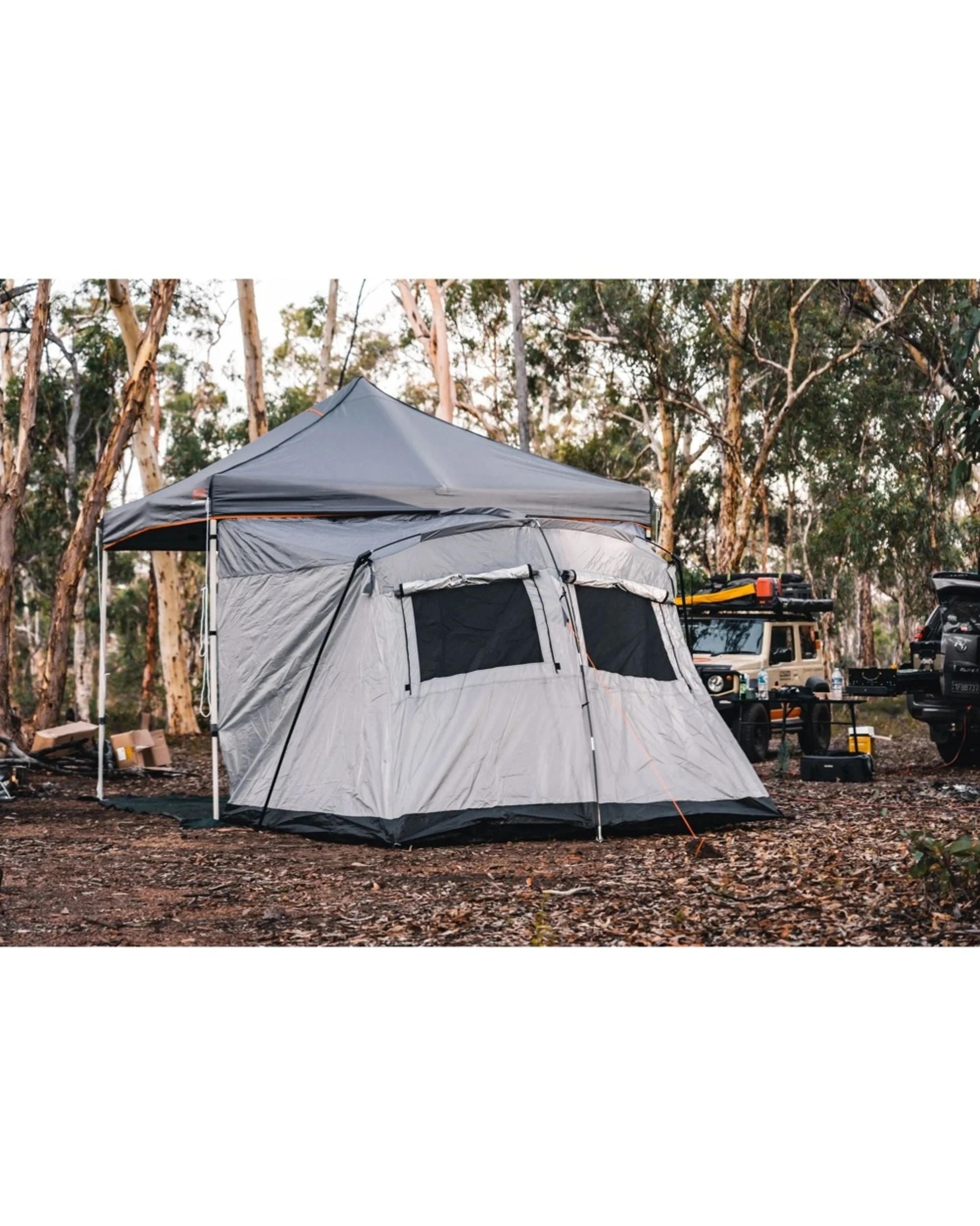 7 Wildtrak Side Tent 3.0 Outdoor Camping Shelter For 3m Gazebo Waterproof - Grey, 7 of 9
