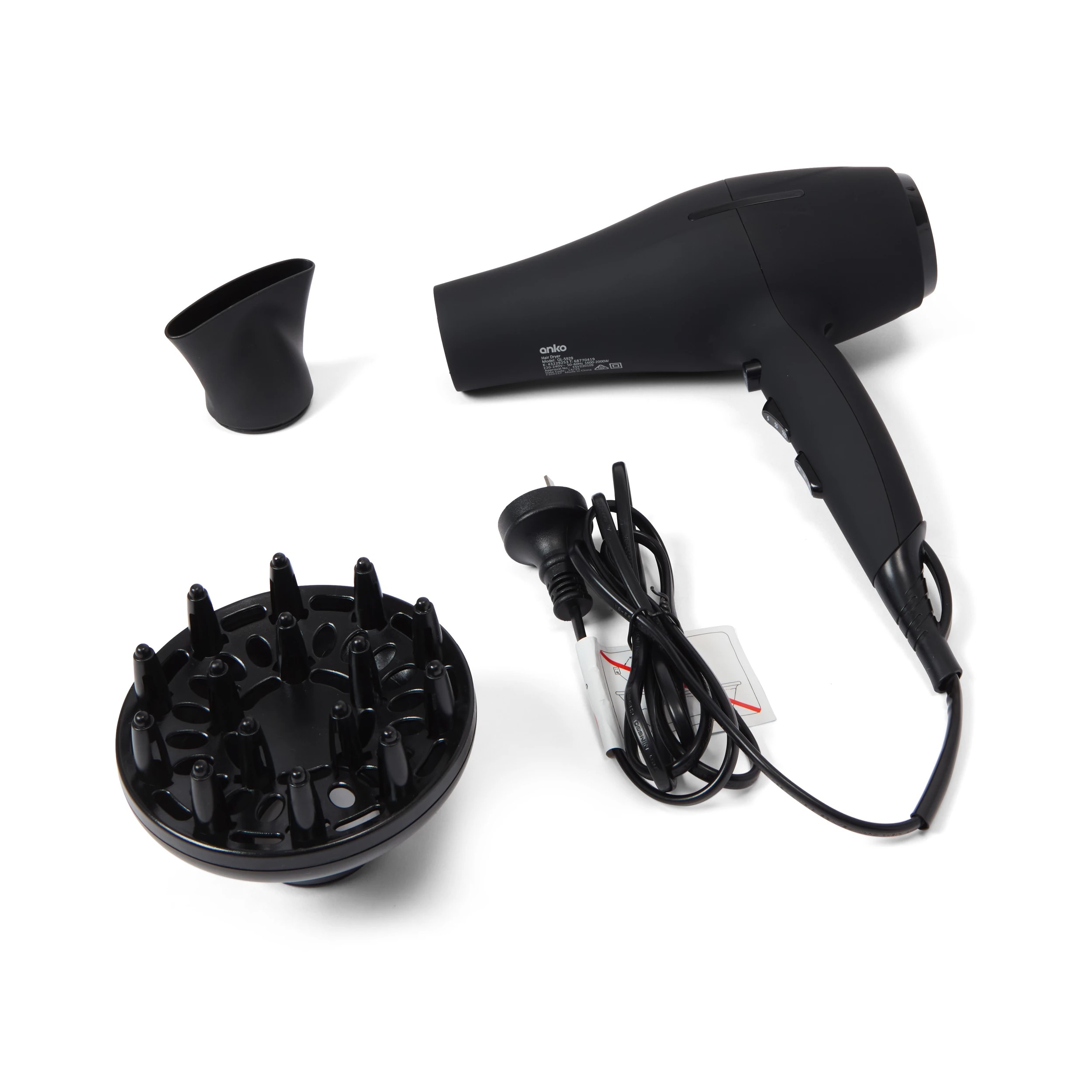 10 2000W Dryer - Black, 10 of 10